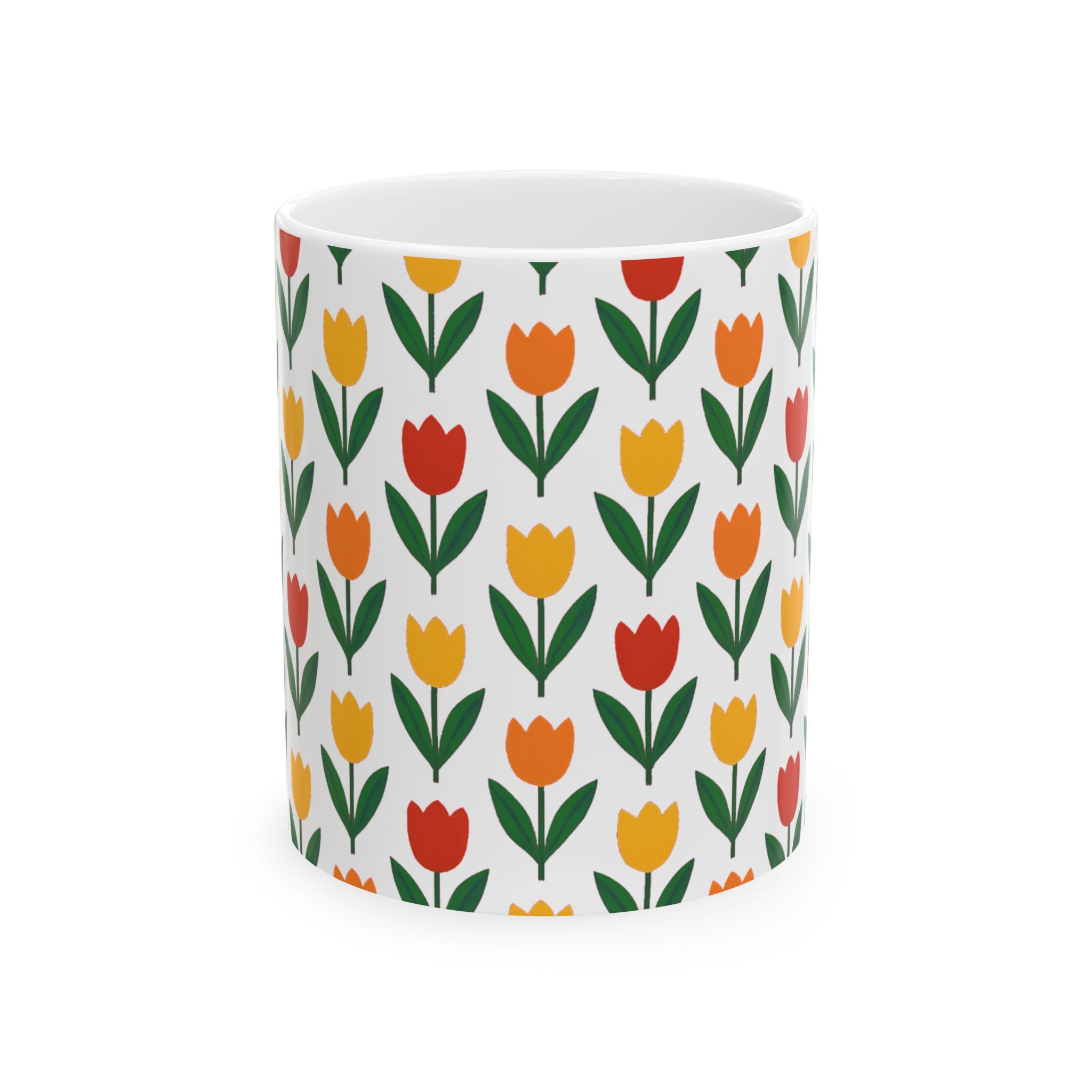 Tulip Row Coffee Mug | Unique Gift | Ceramic Mug