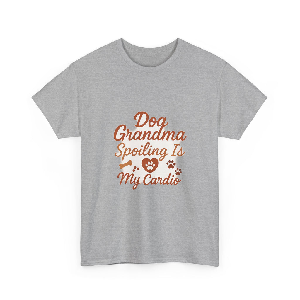 Dog Grandma Spoiling Is My Cardio T-Shirt | Dog Lover Gift | Graphic Tee