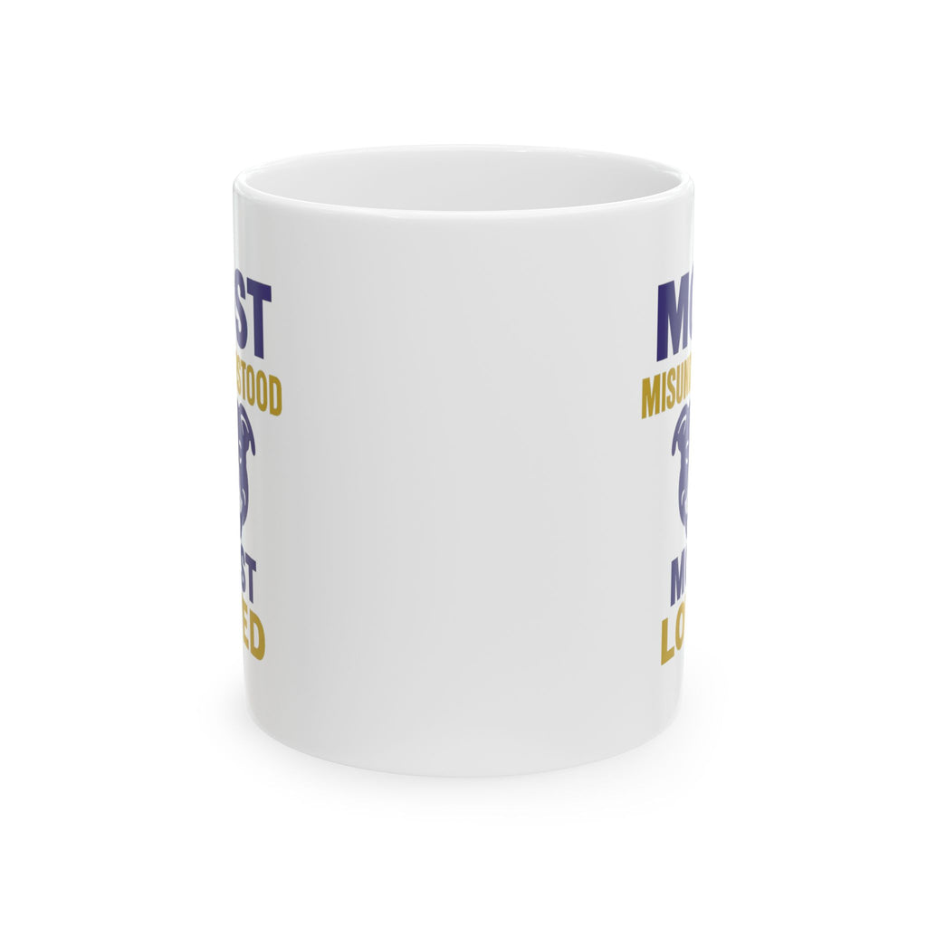 Pit Bull Mom Most Misunderstood Most Loved Coffee Mug | Gift for Mom | Ceramic Mug