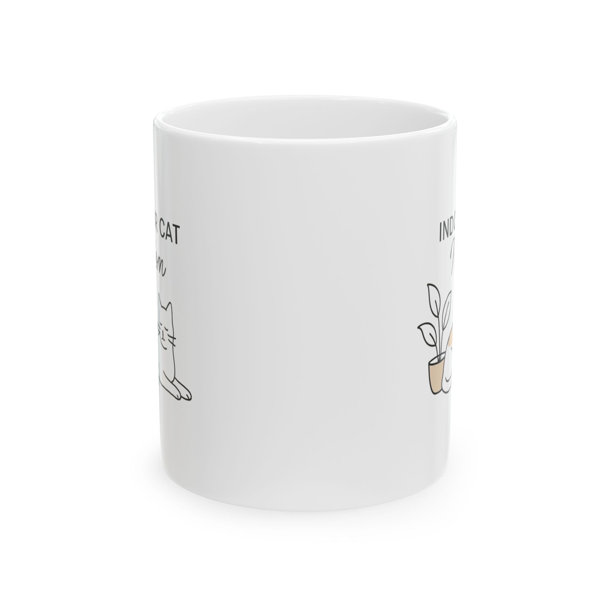 Proud Indoor Cat Parent Coffee Mug | Cat Lover Gift | Ceramic Mug