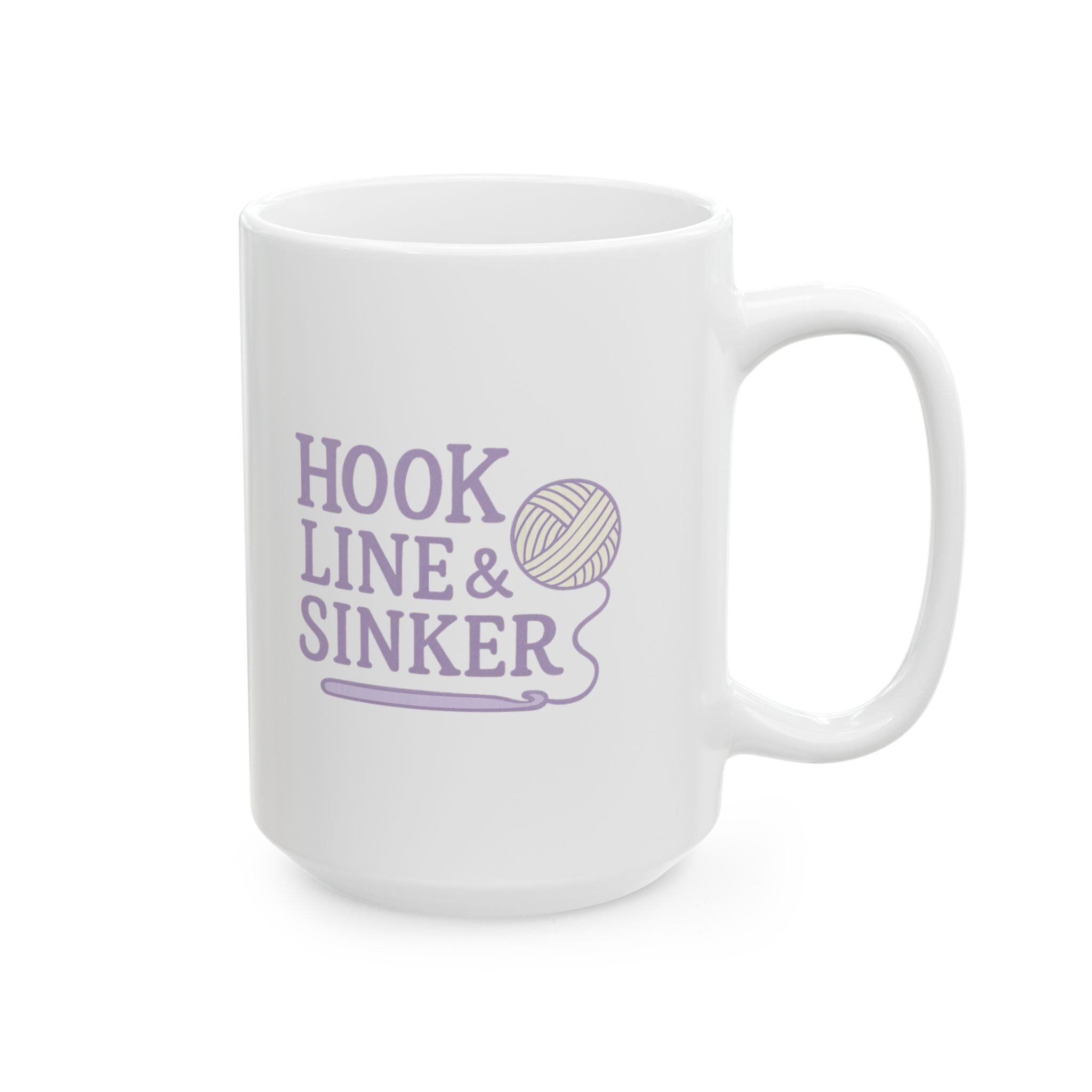 Crochet Master Hook Line And Sinker Coffee Mug | Unique Gift | Ceramic Mug