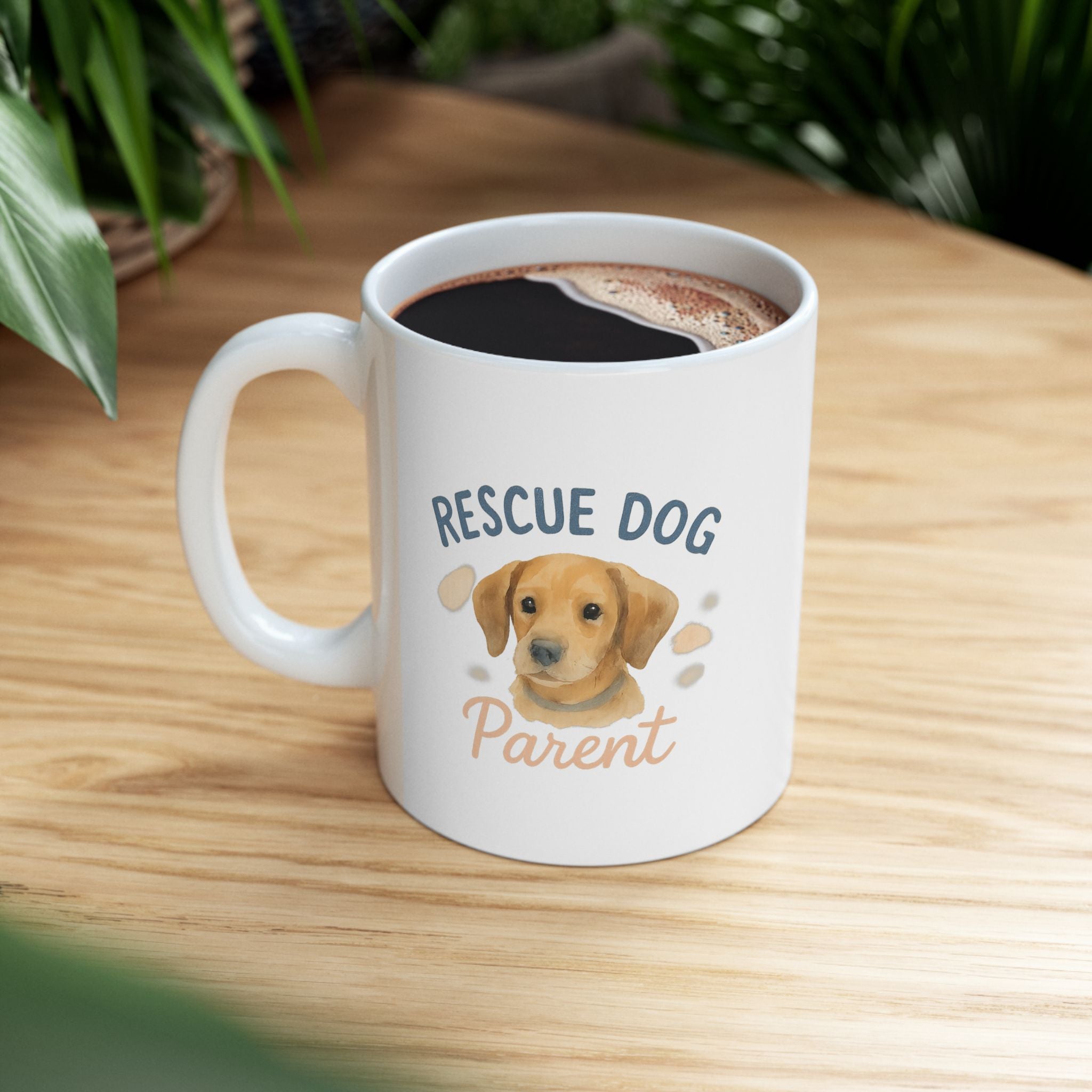 Rescue Dog Mom Proud Of It Coffee Mug | Rescue Pet Gift | Ceramic Mug