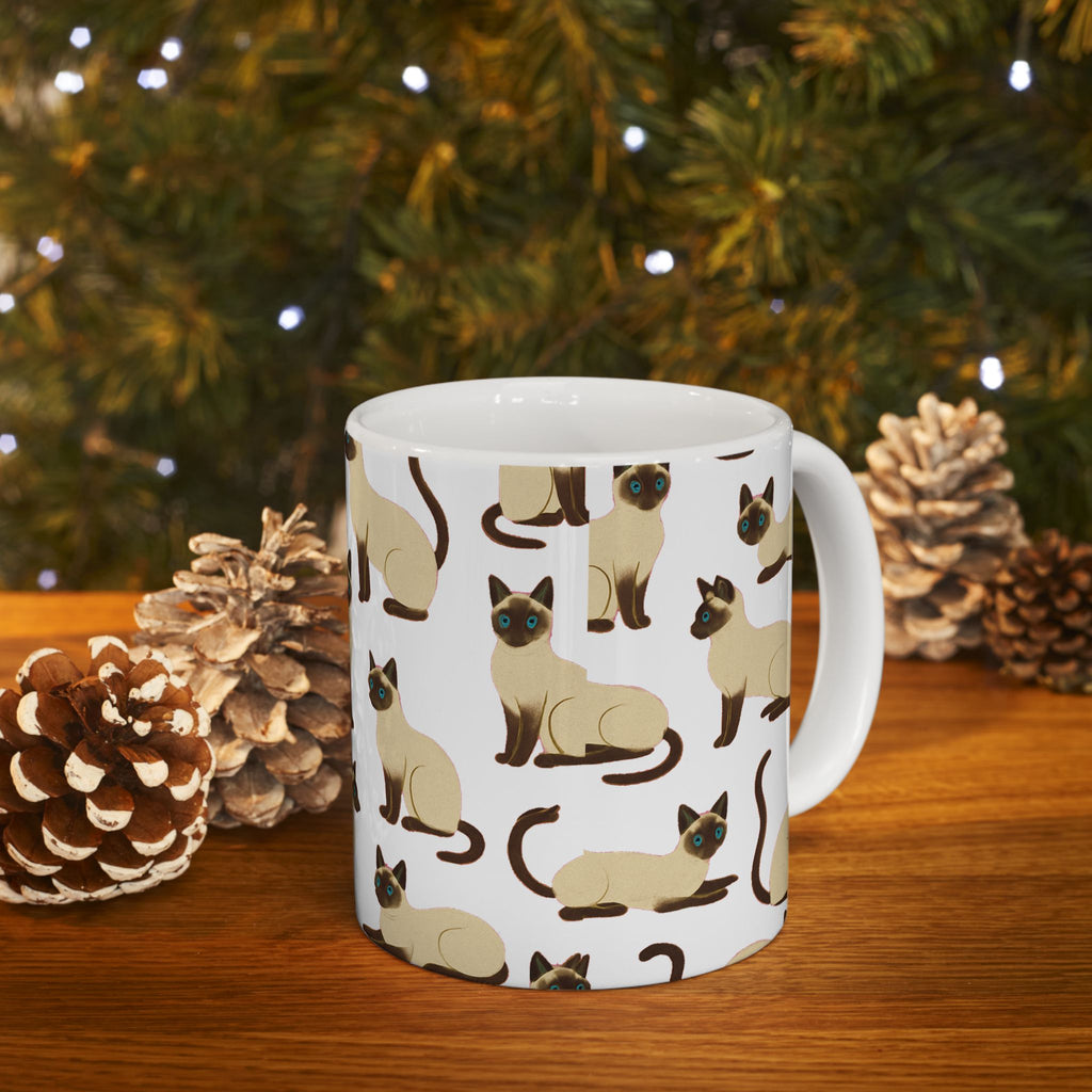 Siamese Cat Coffee Mug | Cat Lover Gift | Ceramic Mug