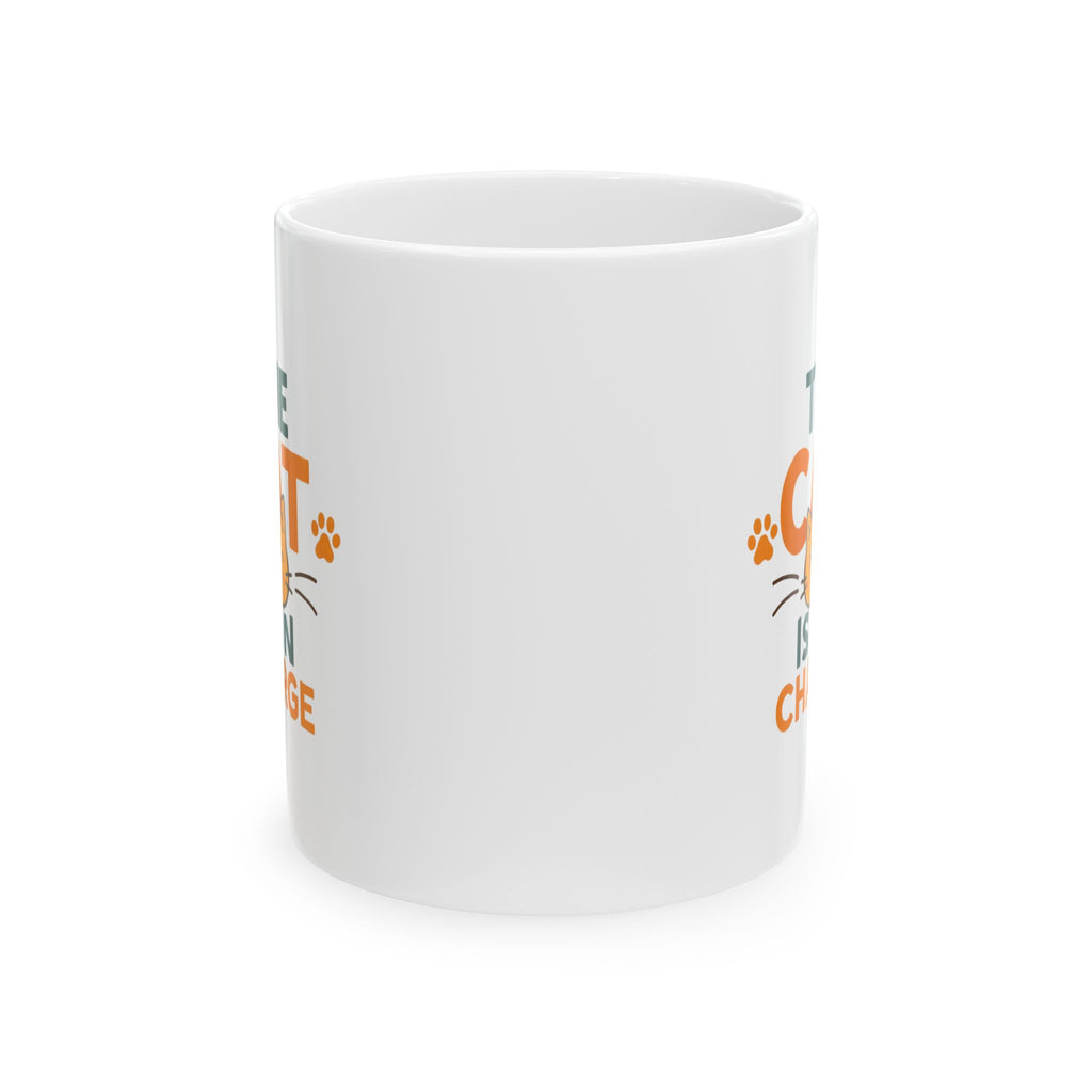 Meow Or Never Coffee Mug | Funny Cat Humor Gift | Ceramic Mug