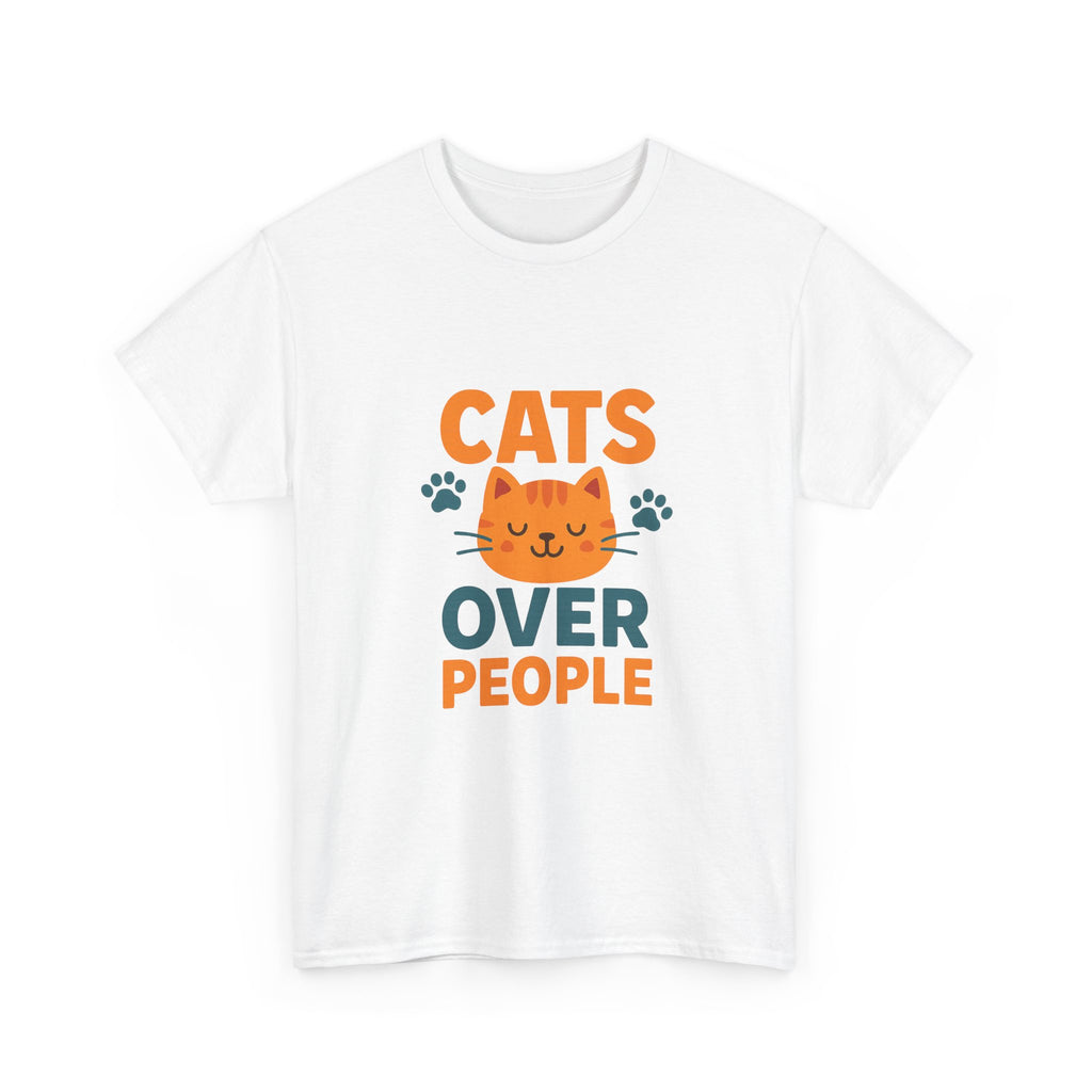 People Are Fine But Cats Are Better T-Shirt | Funny Cat Gift | Graphic Tee