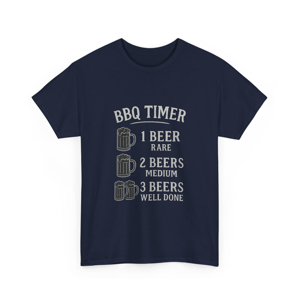 BBQ Timer Beer Drinking Grilling T-Shirt | Unique Gift | Graphic Tee