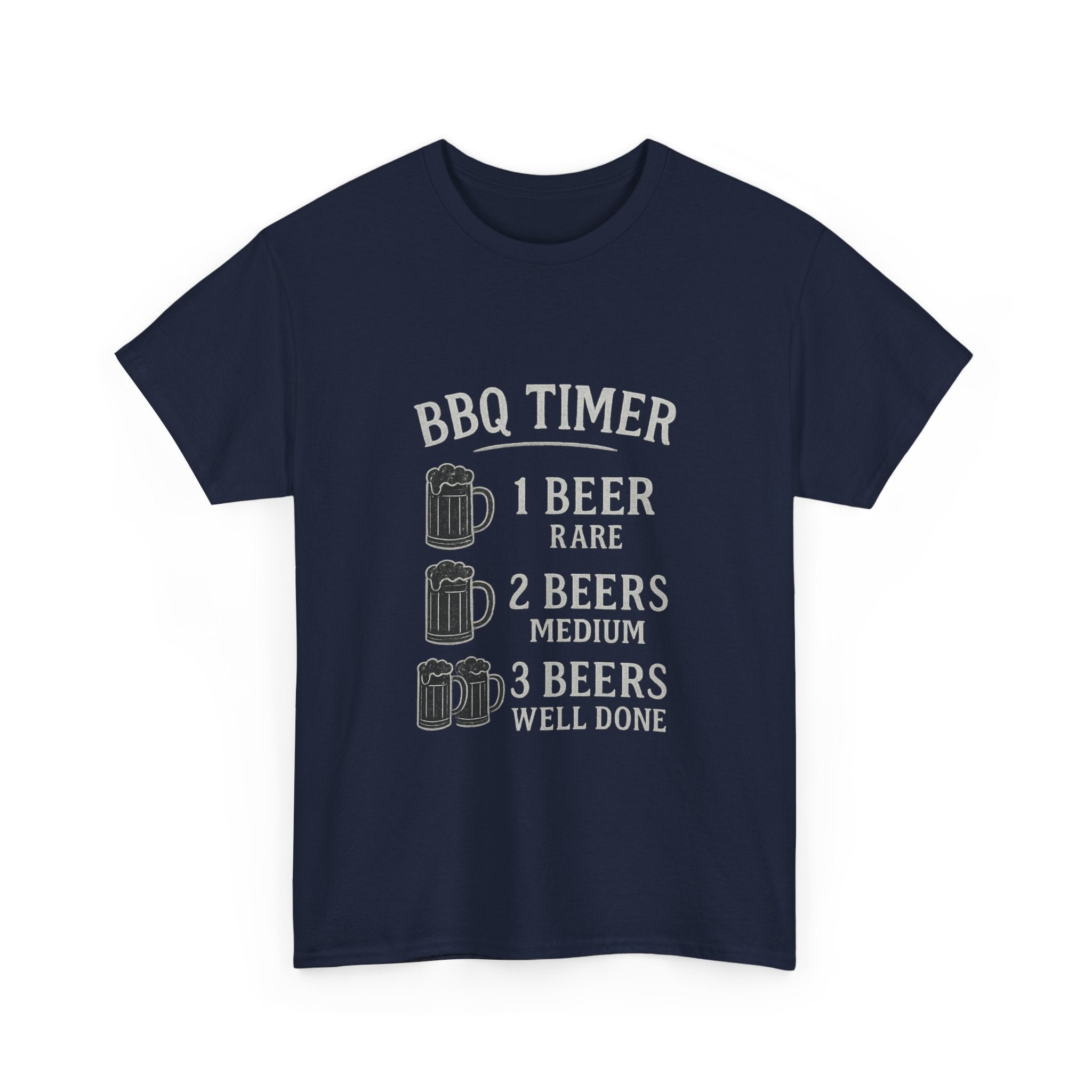 BBQ Timer Beer Drinking Grilling T-Shirt | Unique Gift | Graphic Tee