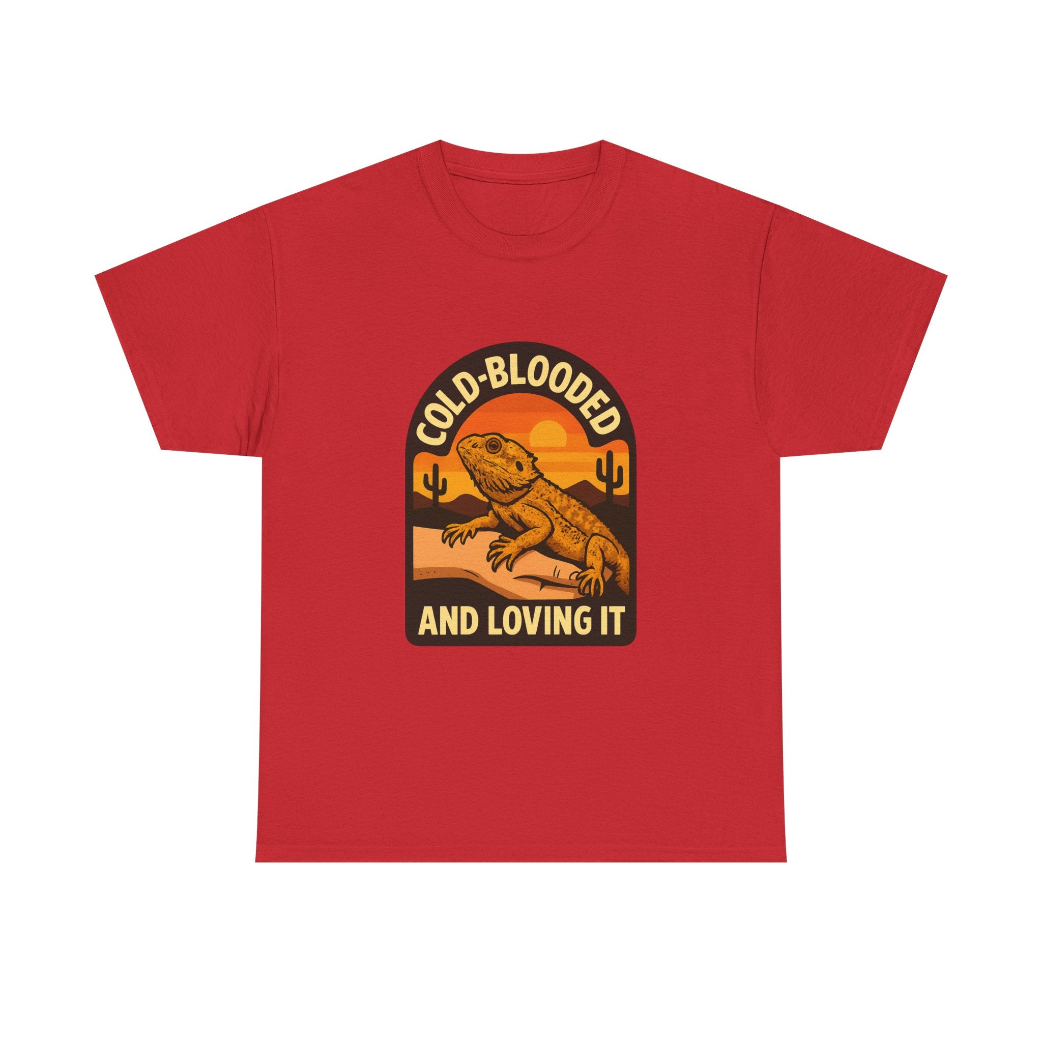 Bearded Dragon Dad Cold-Blooded And Loving It T-Shirt