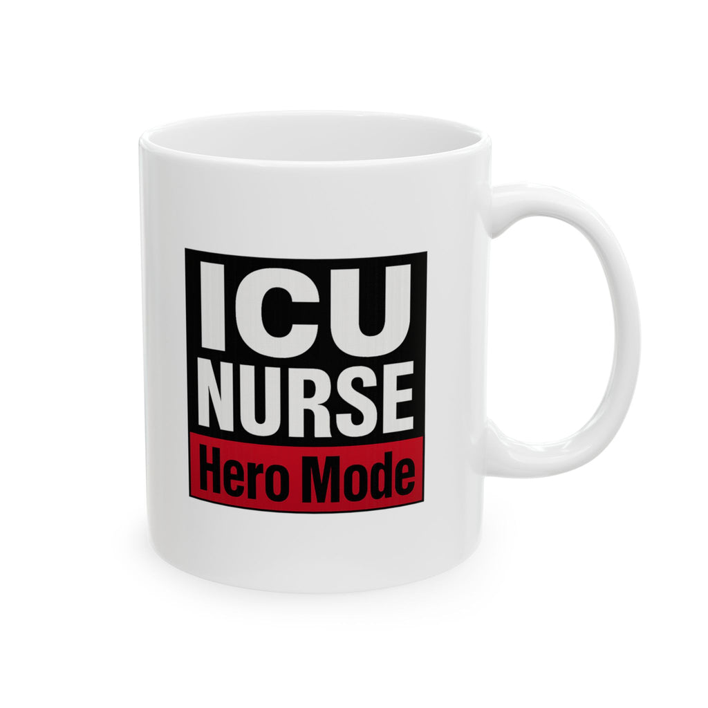 ICU Nurse Because Badass Is Not A Job Title Coffee Mug | ICU Nurse Gift | Ceramic Mug