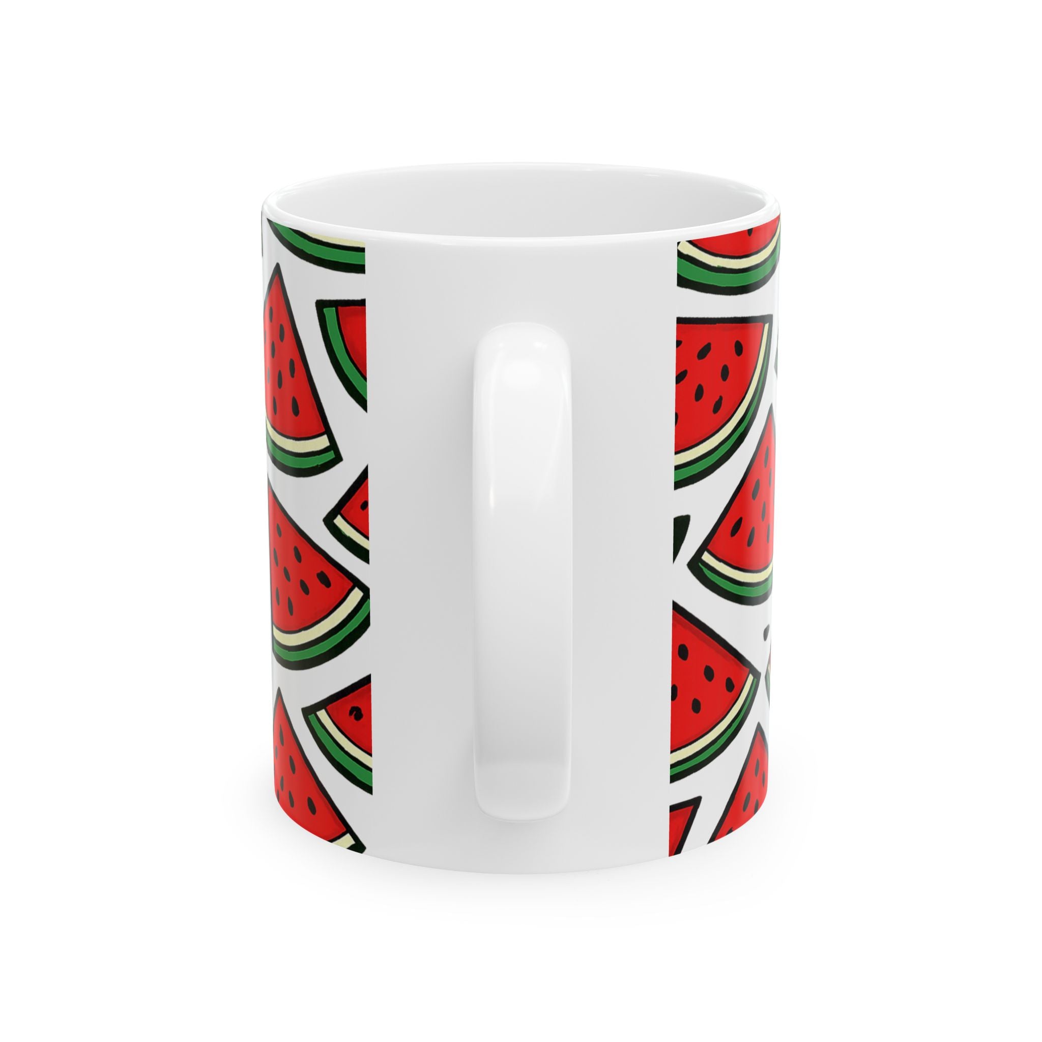 Bold Watermelon Slices Full Wrap Coffee Mug | Fruit Gift | Ceramic Mug