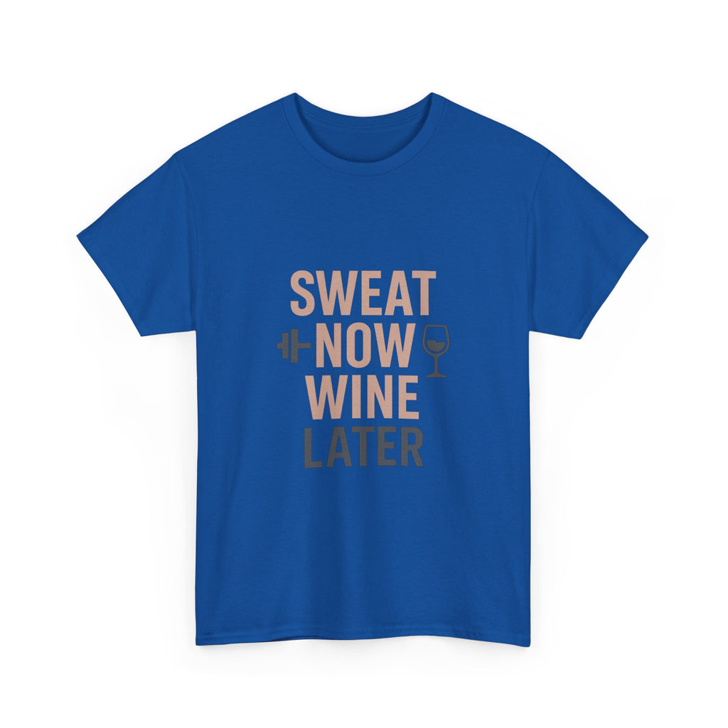 Gym Mom Sweat Now Wine Later T-Shirt | Gift for Mom | Graphic Tee