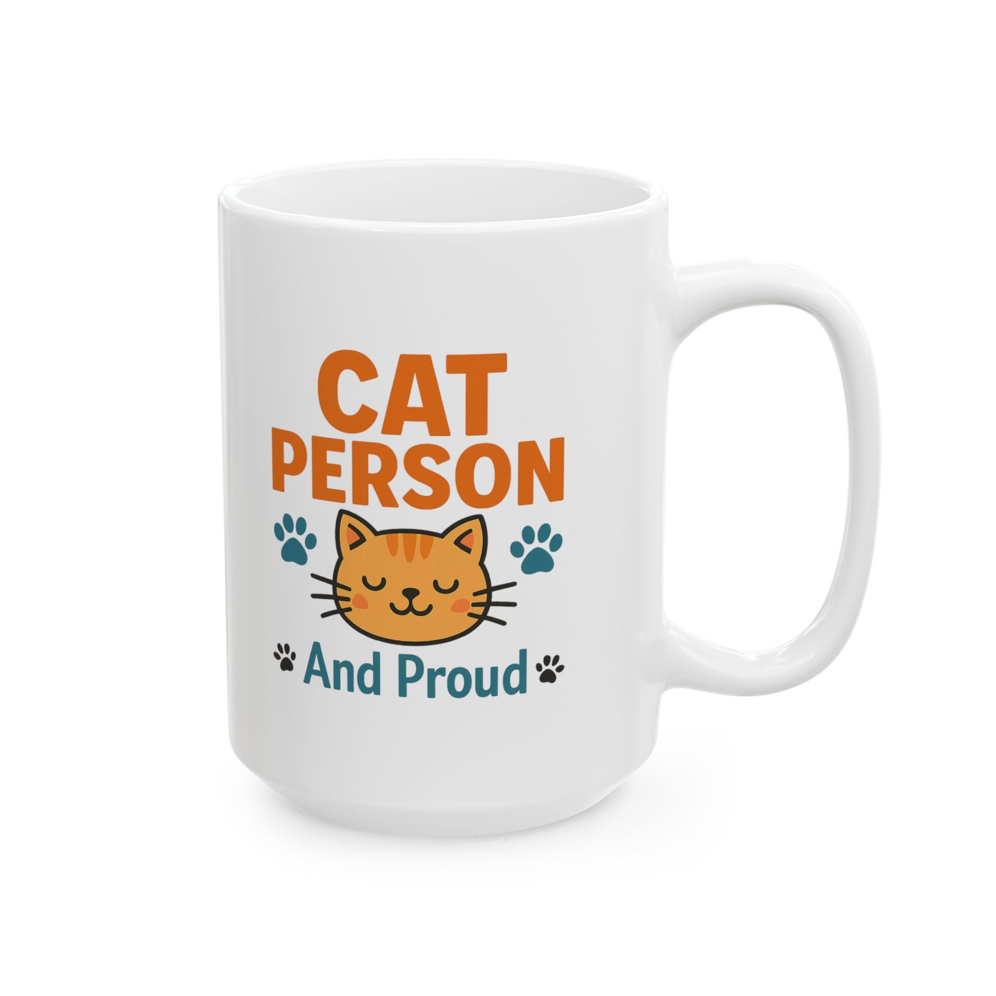Cat Person Not A Dog Person Coffee Mug | Funny Cat Lover Humor | Ceramic Mug
