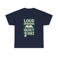 Librarian Loud Opinions Quiet Voice T-Shirt | Unique Gift | Graphic Tee