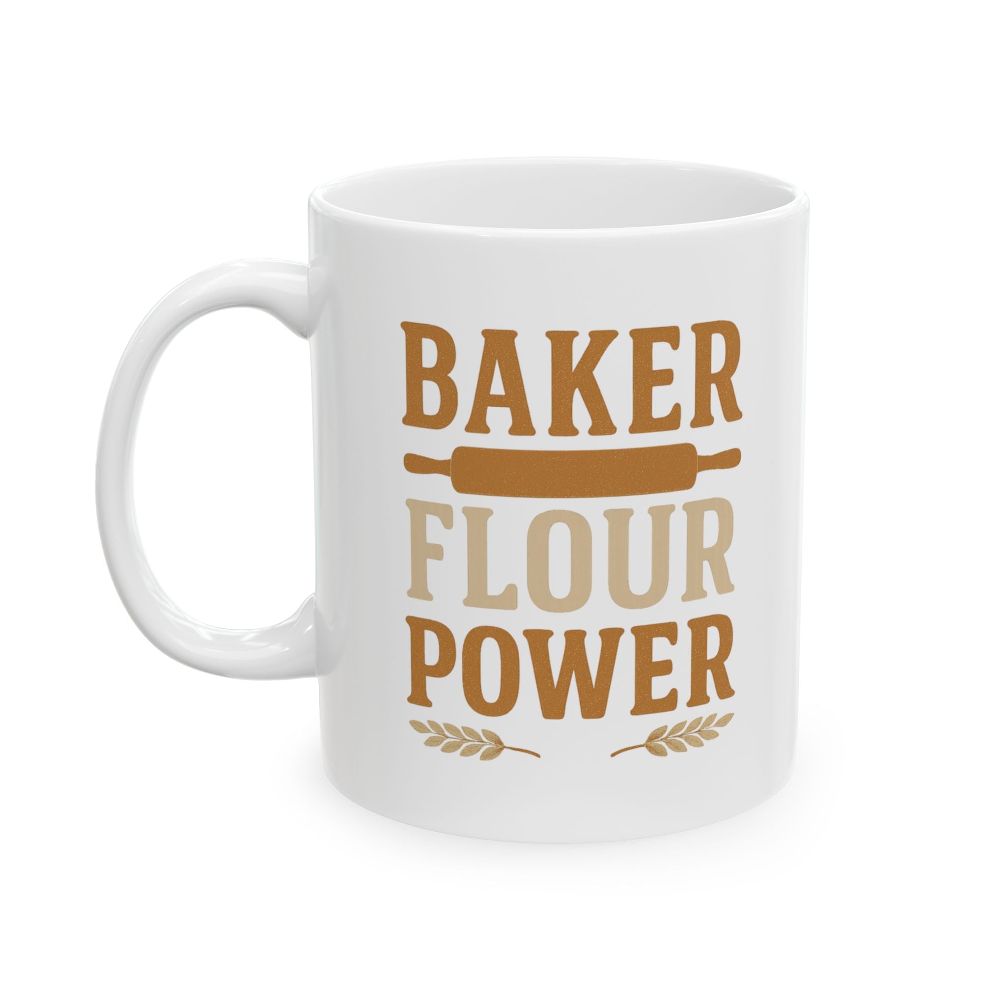 Baker Flour Power Coffee Mug | Baker Gift | Ceramic Mug