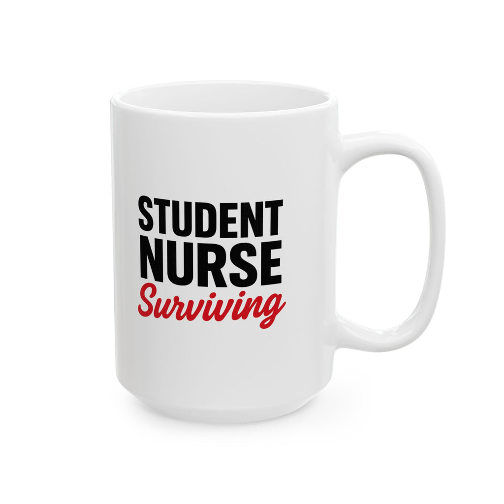 Student Nurse Studying Hard Coffee Harder Coffee Mug | Nursing Humor | Ceramic Mug