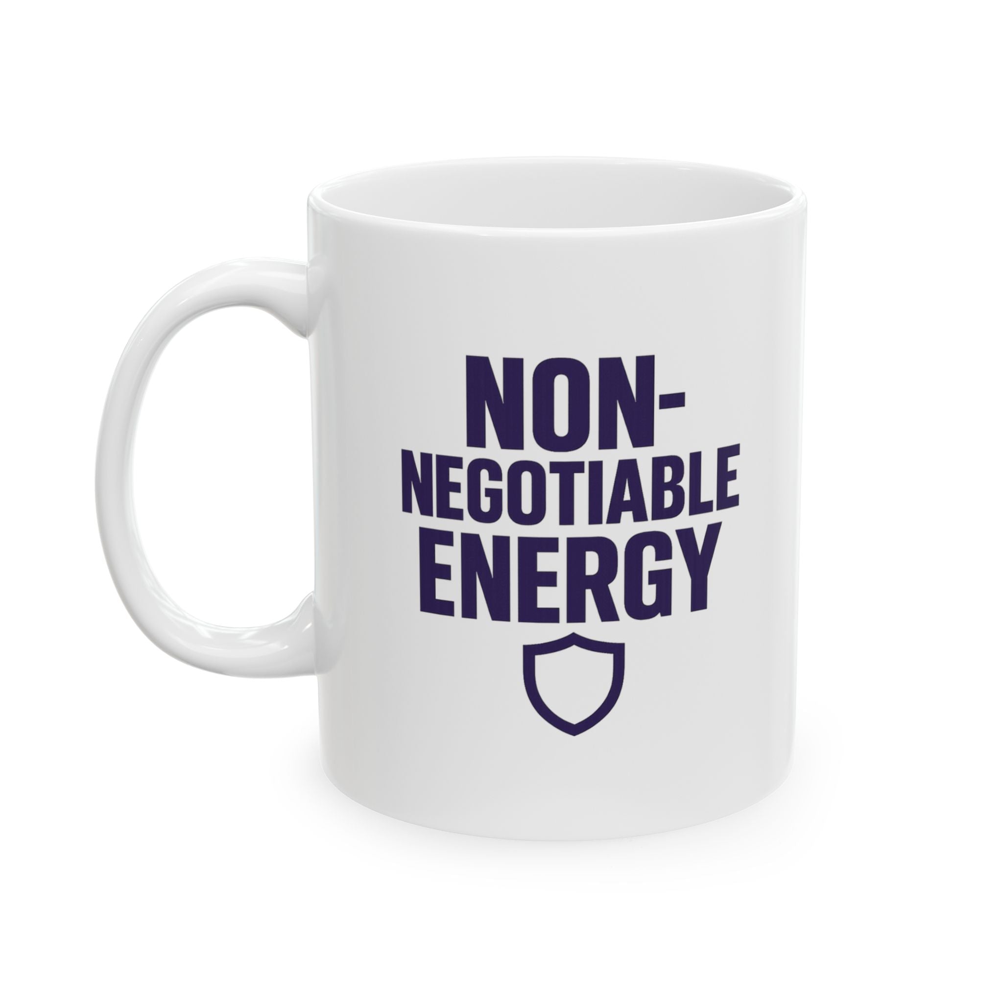 Boundary Setter Non-Negotiable Energy Coffee Mug | Unique Gift | Ceramic Mug