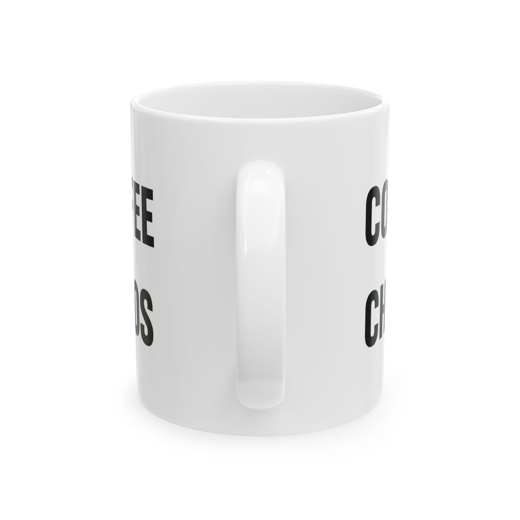 Coffee Chaos And Complete Lack Of Sleep Coffee Mug | Funny Gift | Ceramic Mug