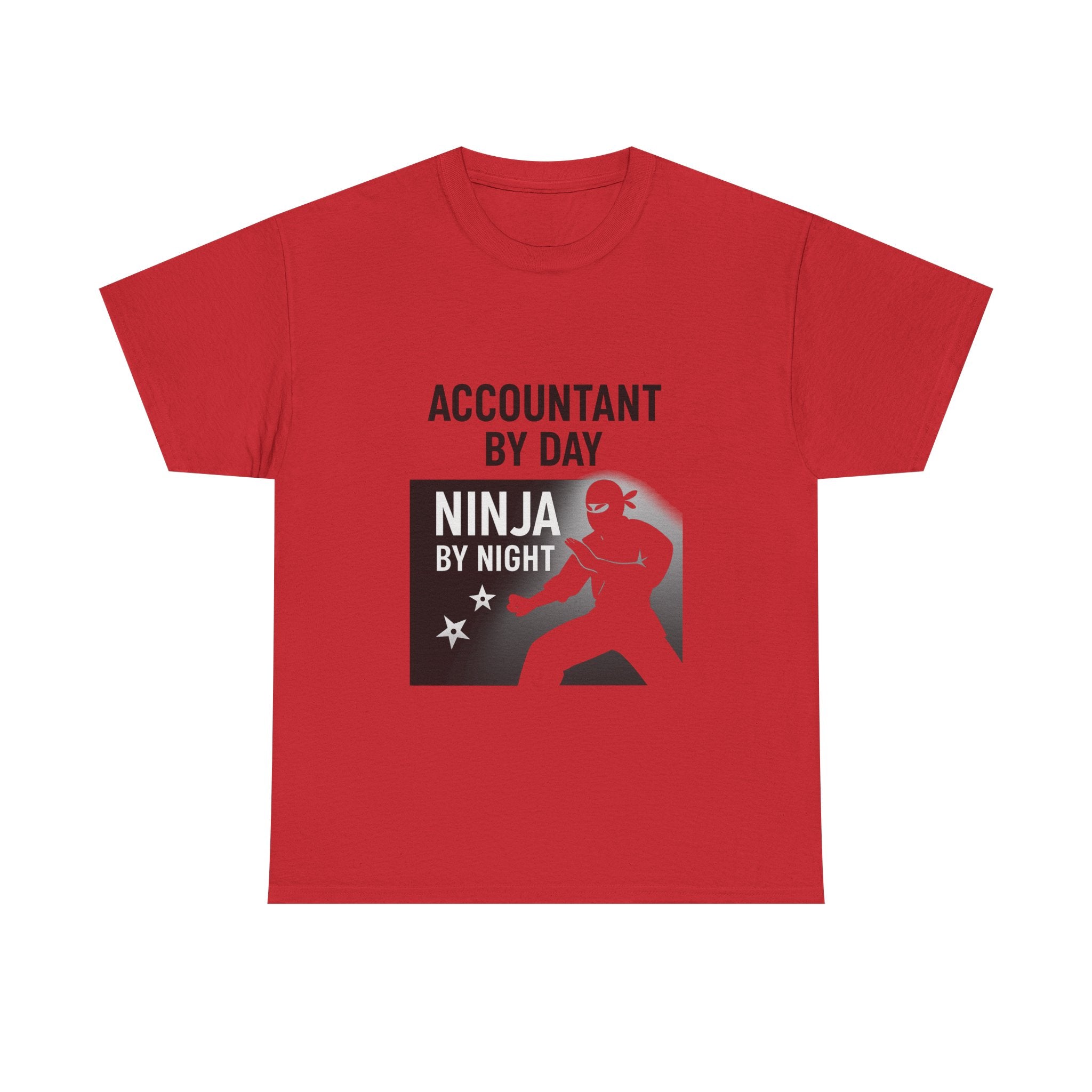 Accountant By Day Ninja By Night Profession T-Shirt | Accountant Gift | Graphic Tee
