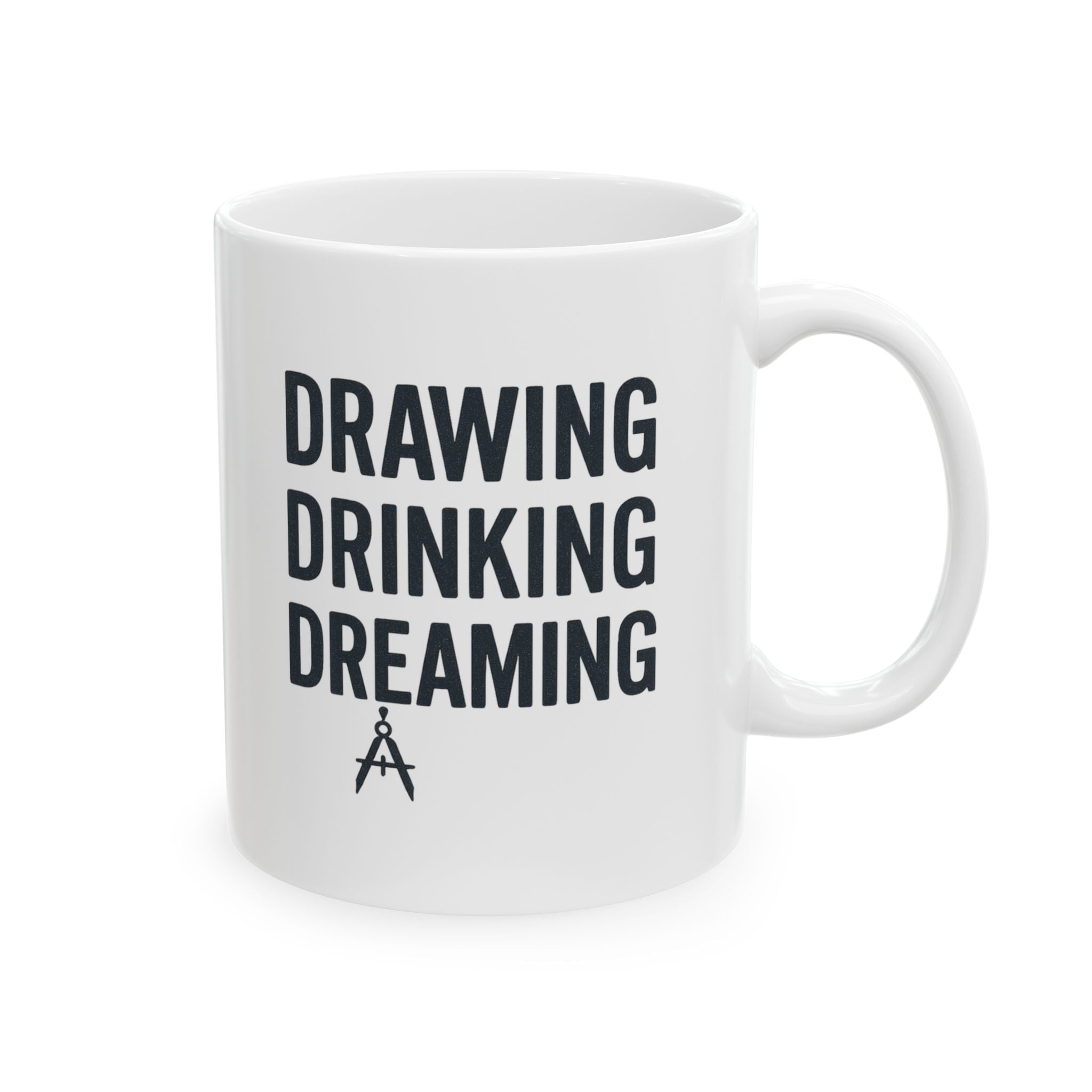 Architect Drawing Drinking Dreaming Coffee Mug | Unique Gift | Ceramic Mug