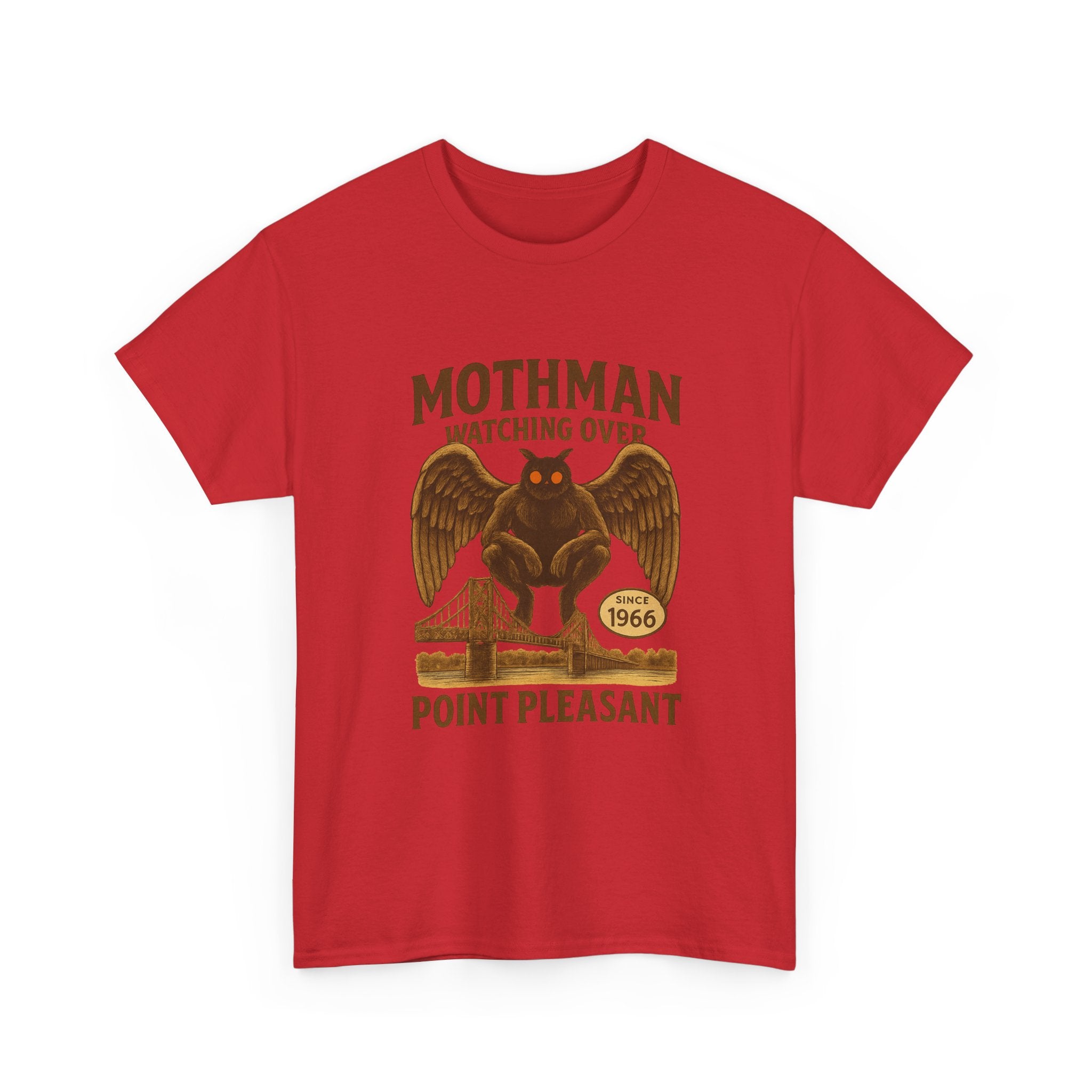 Mothman Watching Over Point Pleasant Since 1966 T-Shirt | Unique Gift | Graphic Tee