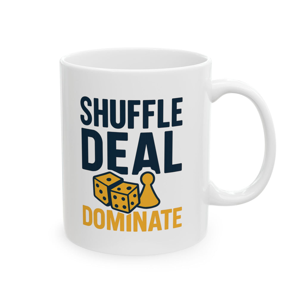 Board Game Night Host Shuffle Deal Dominate Coffee Mug | Unique Gift | Ceramic Mug