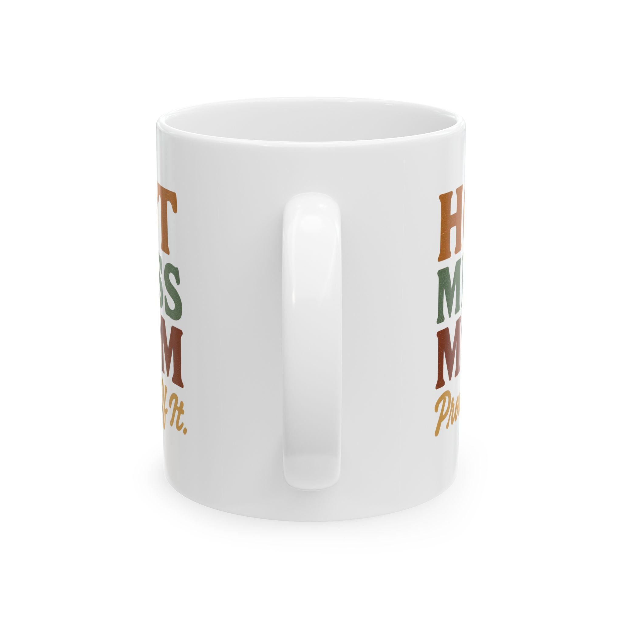 Official Hot Mess Mom Card Carrying Member Coffee Mug | Funny Gift | Ceramic Mug
