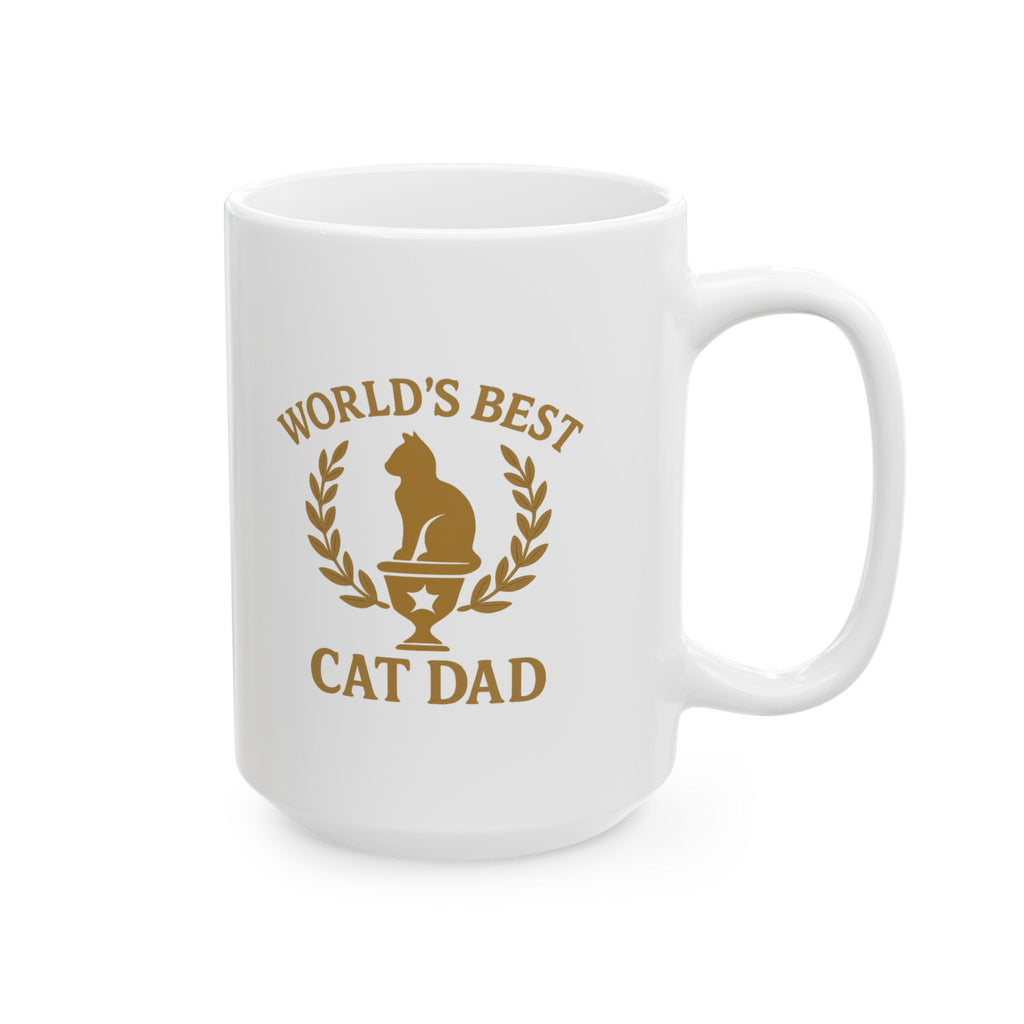 Worlds Best Cat Dad Coffee Mug | Cat Lover Gift | Ceramic Mug
