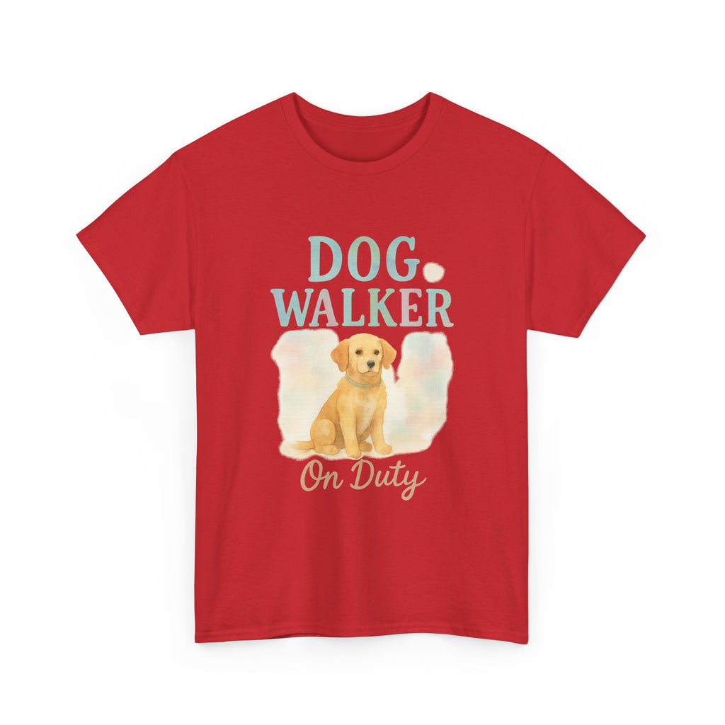 Dog Walker Powered By Coffee T-Shirt | Dog Walker Gift | Graphic Tee