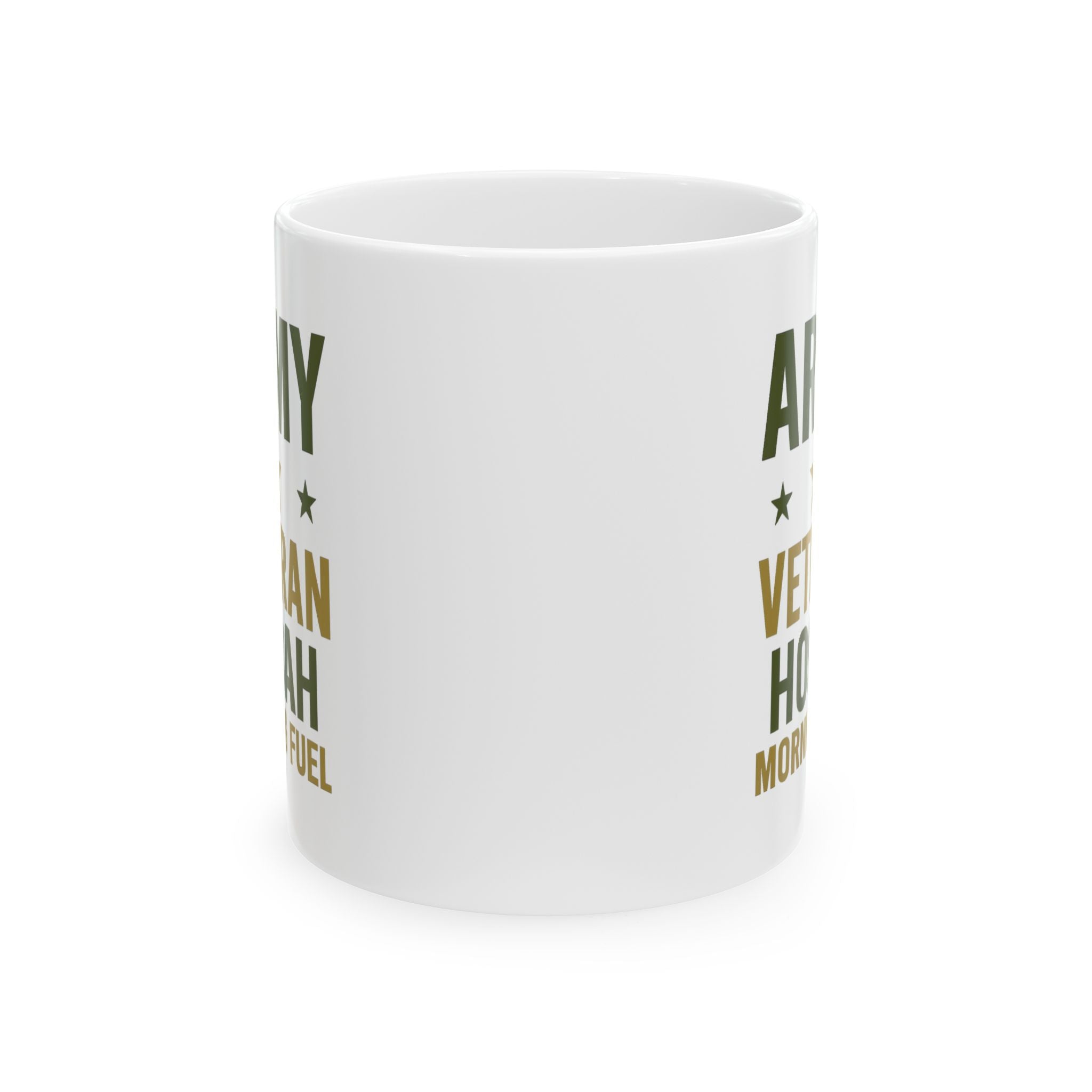 Army Veteran Hooah Morning Fuel Coffee Mug | Veteran Gift | Ceramic Mug