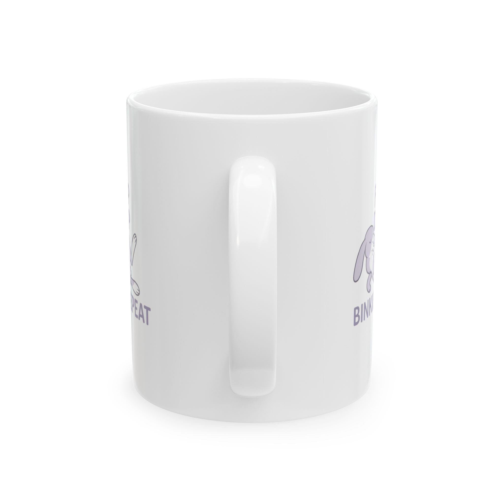Rabbit Mom Flop Drop Binkies Repeat Coffee Mug | Gift for Mom | Ceramic Mug