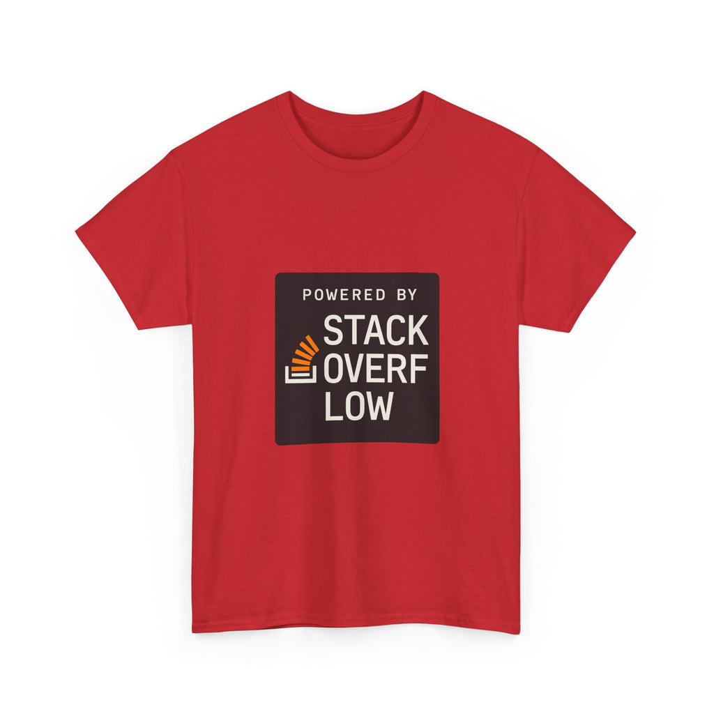 Software Engineer Powered By Stack Overflow T-Shirt | Unique Gift | Graphic Tee