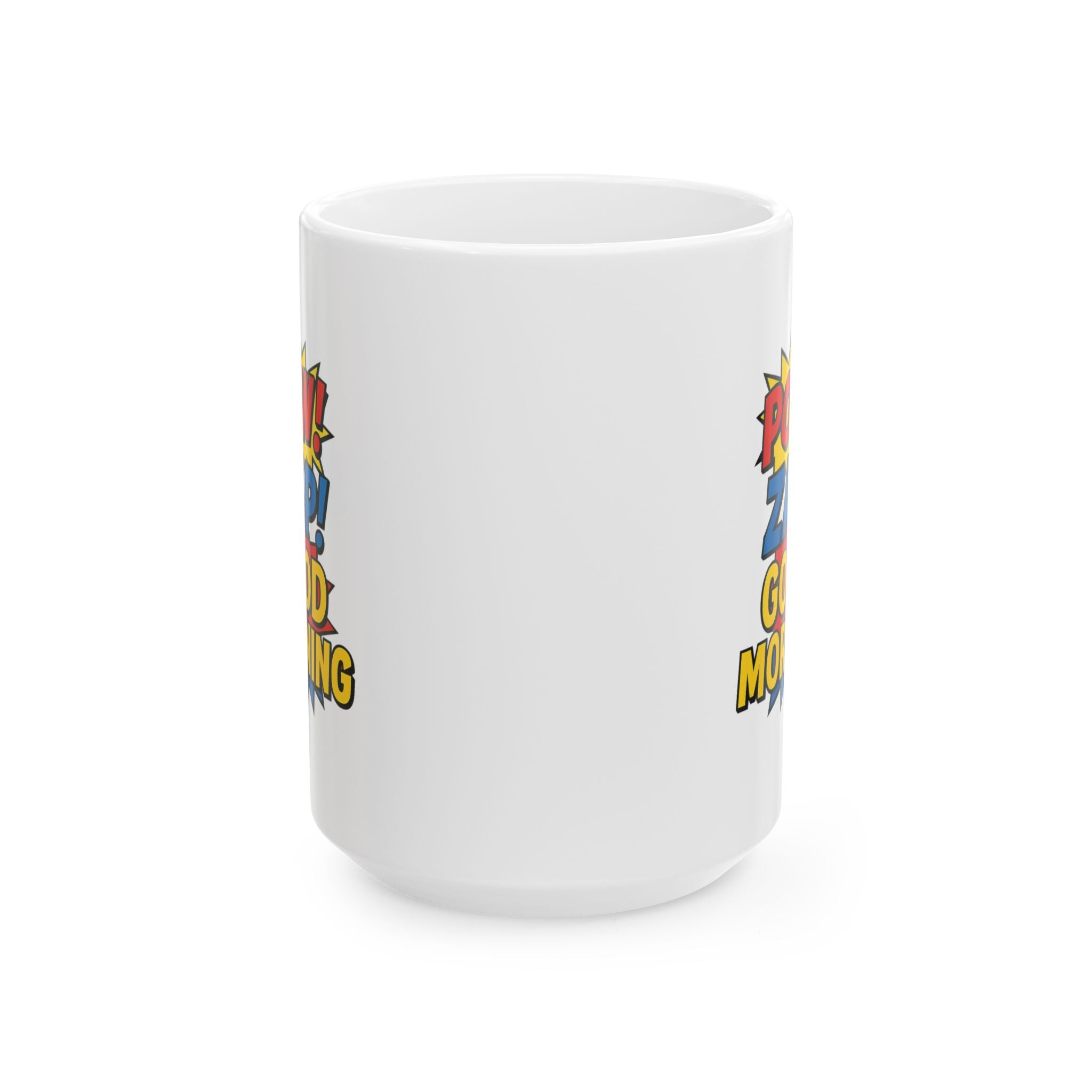 Comic Book Collector Pow Zap Good Morning Coffee Mug | Unique Gift | Ceramic Mug