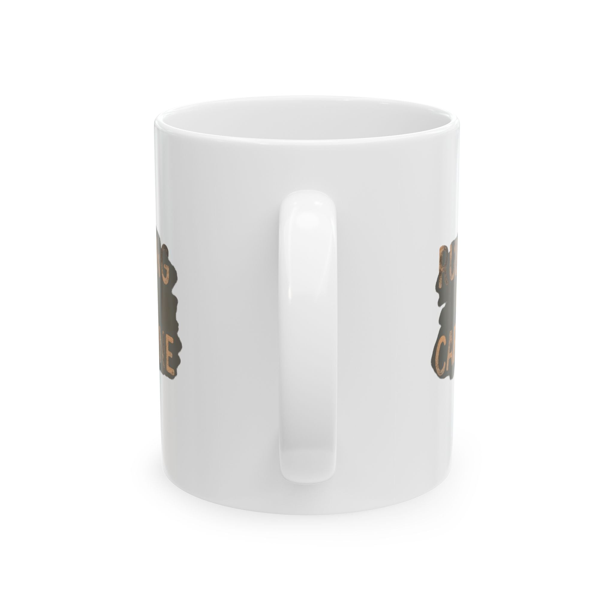 Running On Caffeine And Good Intentions Coffee Mug | Funny Caffeine Gift | Ceramic Mug