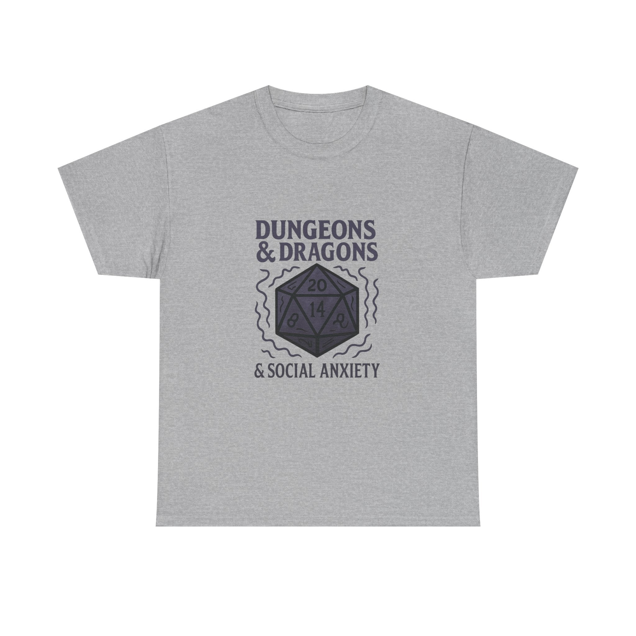 Dungeons And Dragons And Social Anxiety T-Shirt | Unique Gift | Graphic Tee