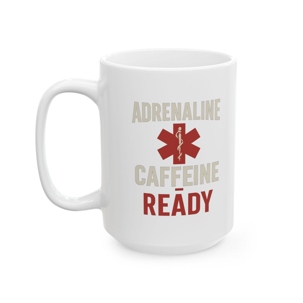 Paramedic Adrenaline And Caffeine Morning Coffee Mug | Unique Gift | Ceramic Mug