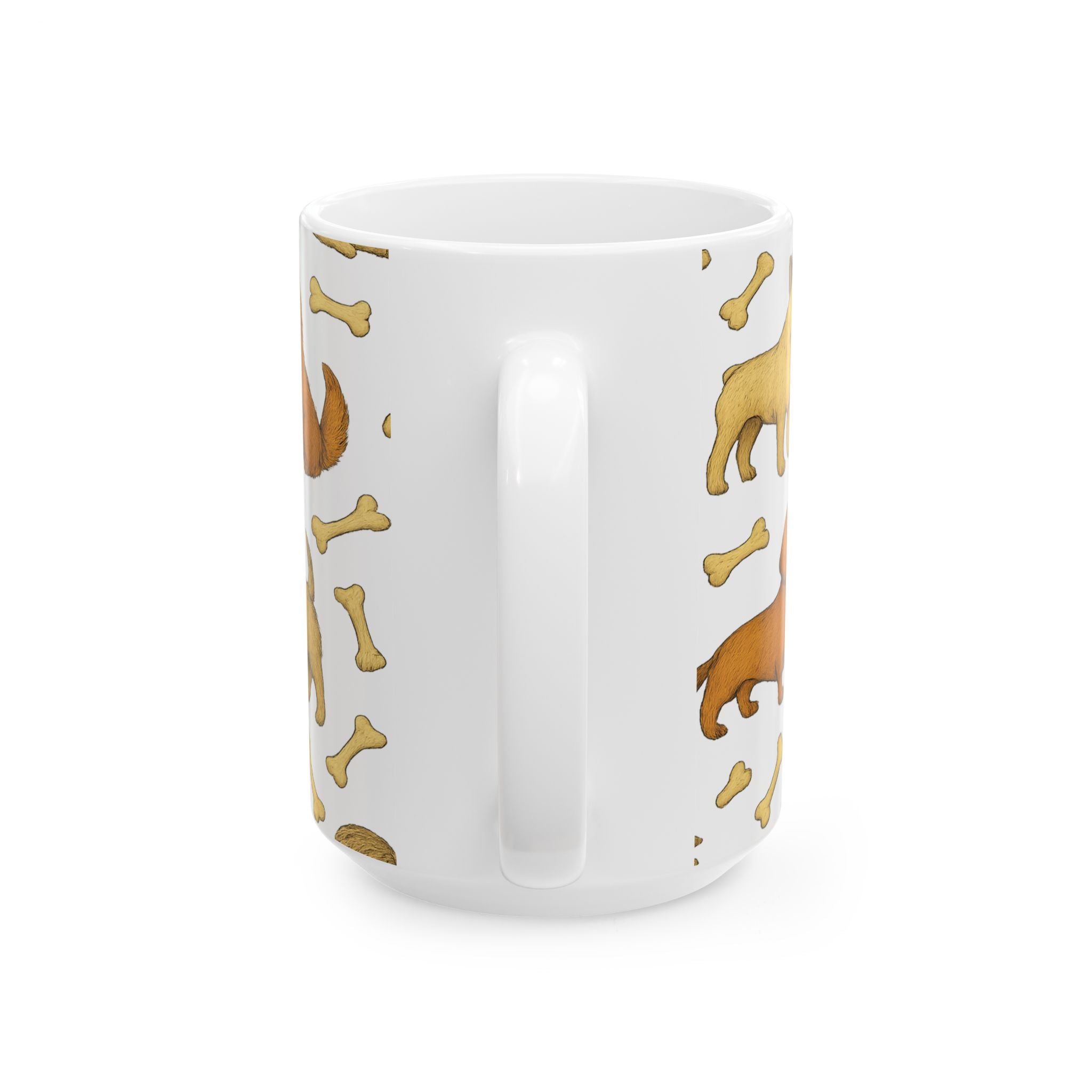 Botanical Dogs With Bones Full Wrap Coffee Mug | Dogs Gift | Ceramic Mug
