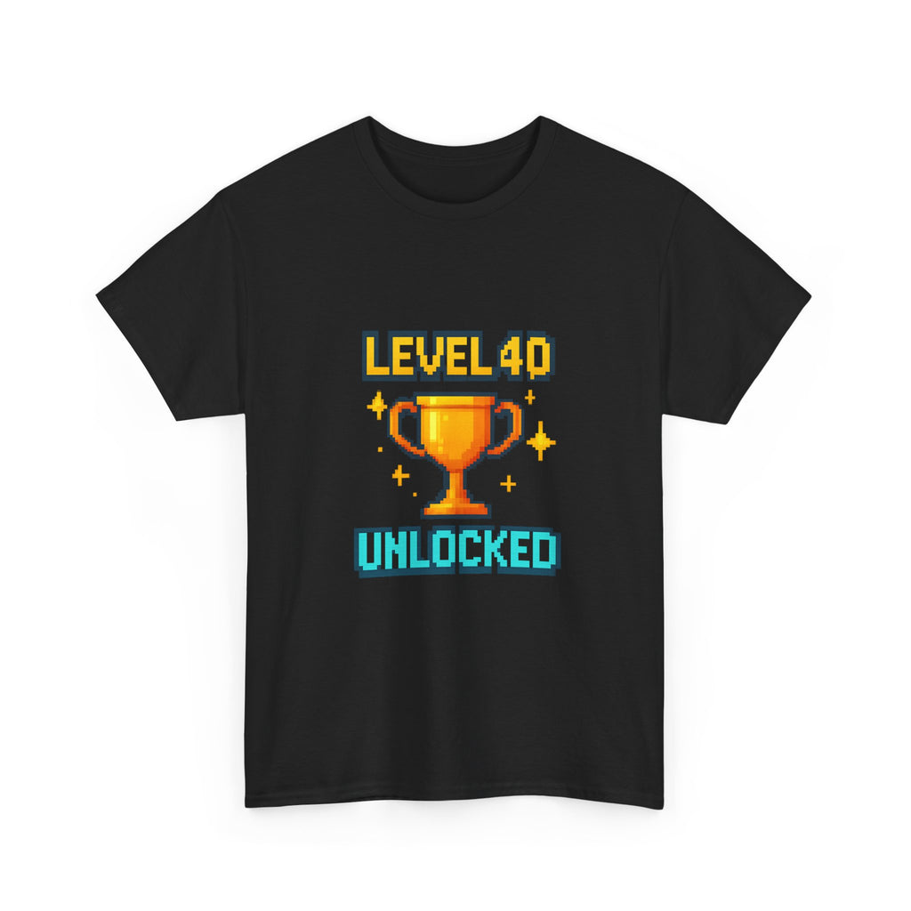Level 40 Unlocked T-Shirt | Unique Gift | Graphic Tee