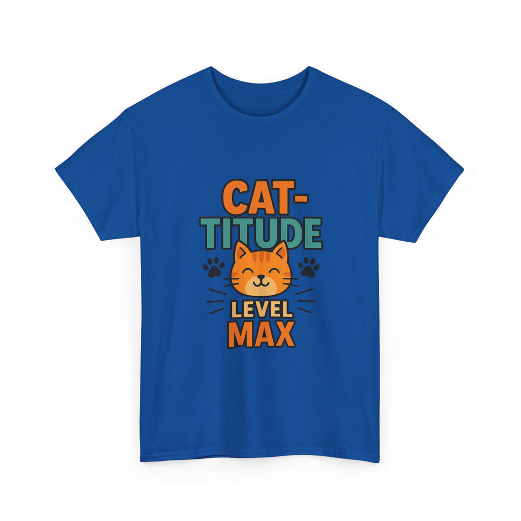 Not Grumpy Just Have Cat-titude T-Shirt | Funny Cat Humor | Graphic Tee