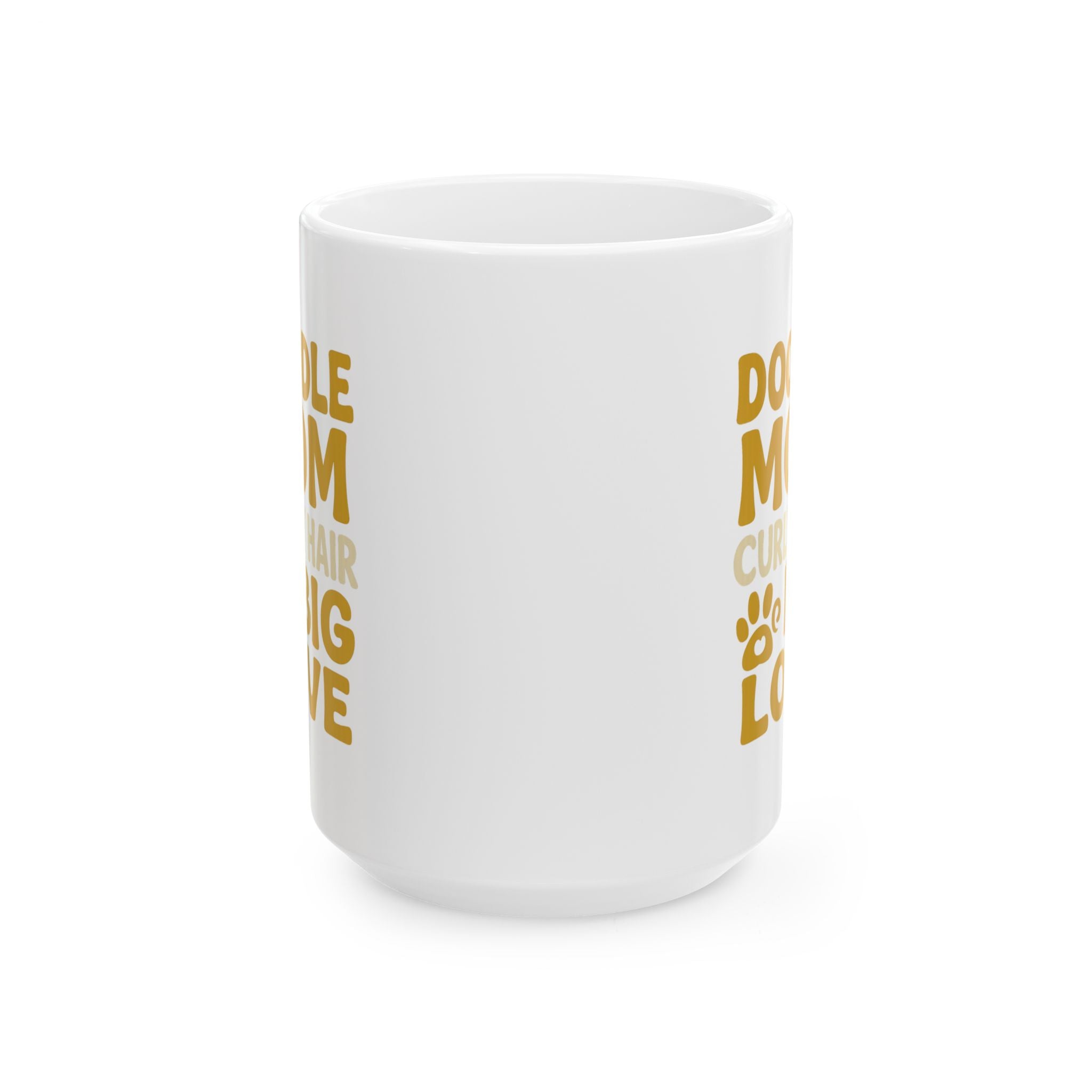 Doodle Mom Curly Hair Big Personality Coffee Mug | Gift for Mom | Ceramic Mug