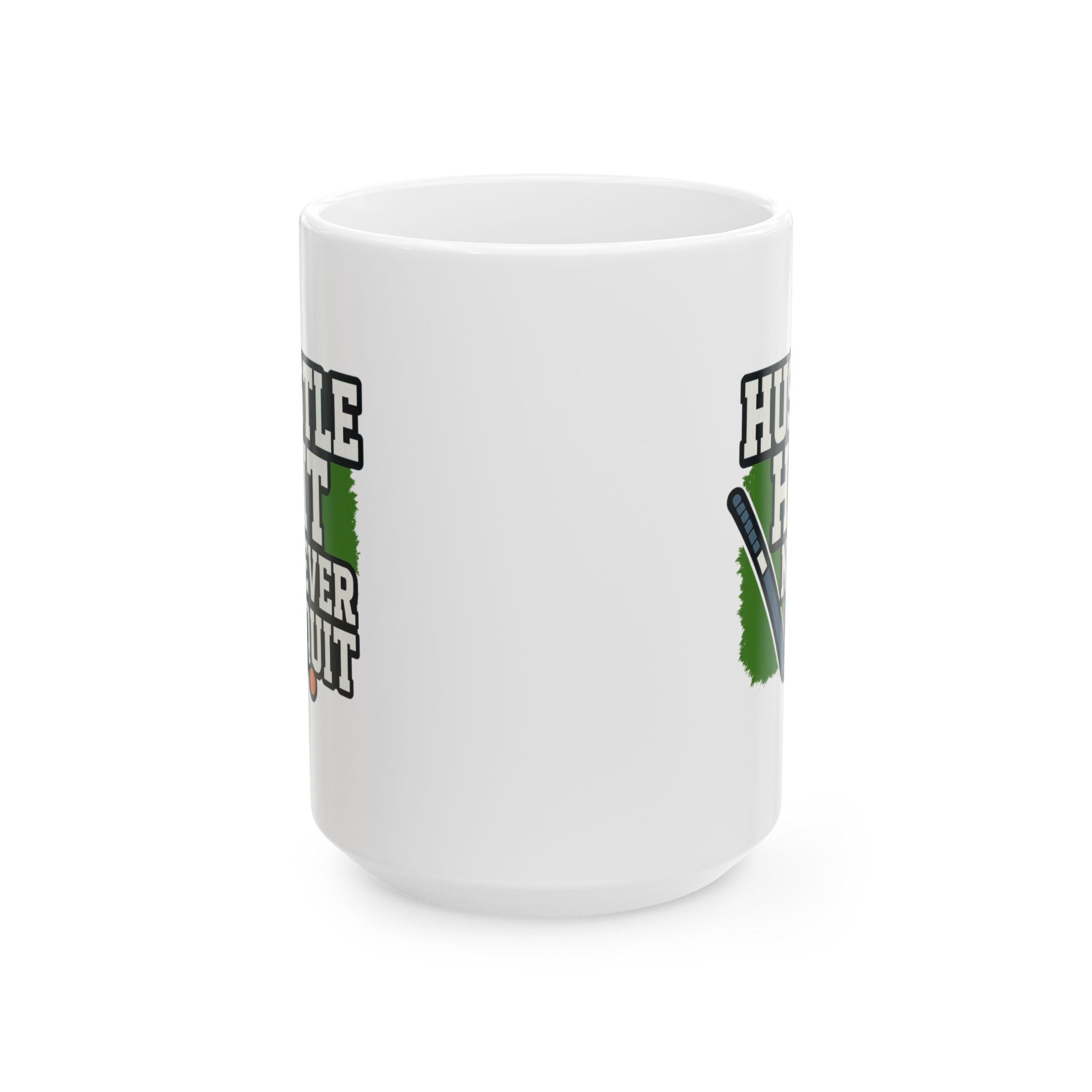 Field Hockey Mom Hustle Hit Never Quit Coffee Mug | Gift for Mom | Ceramic Mug