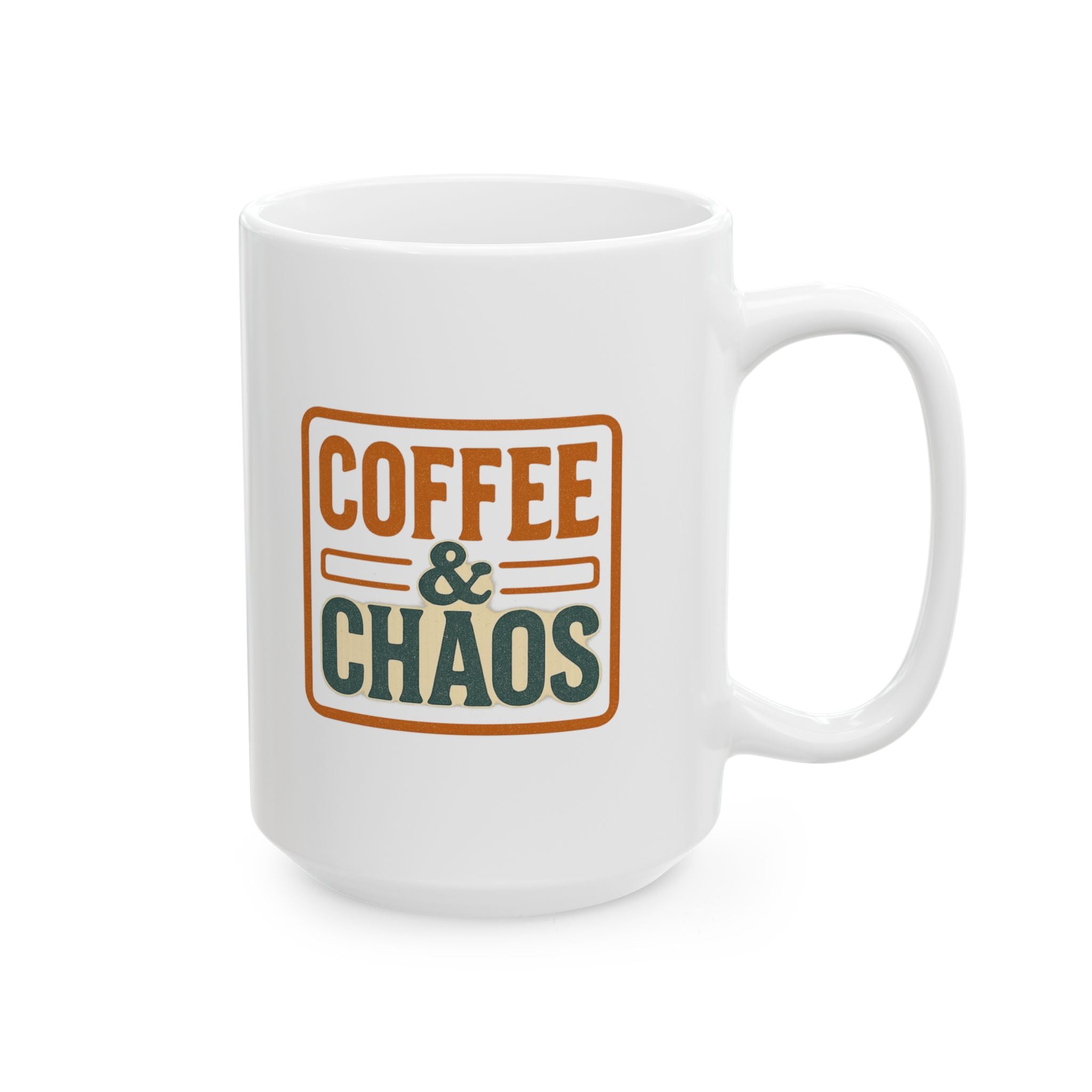 Coffee And Chaos Manager Unpaid Obviously Coffee Mug | Funny Humor Gift | Ceramic Mug
