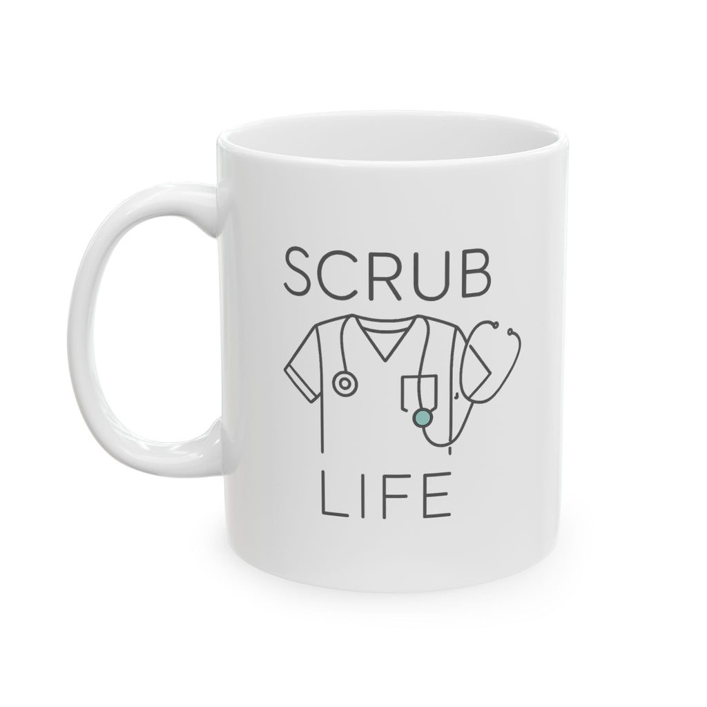 Scrub Life Coffee And Compassion Coffee Mug | Nurse Appreciation | Ceramic Mug