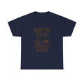Born To Fish Forced To Work Fishing T-Shirt | Fishing Lover Gift | Graphic Tee