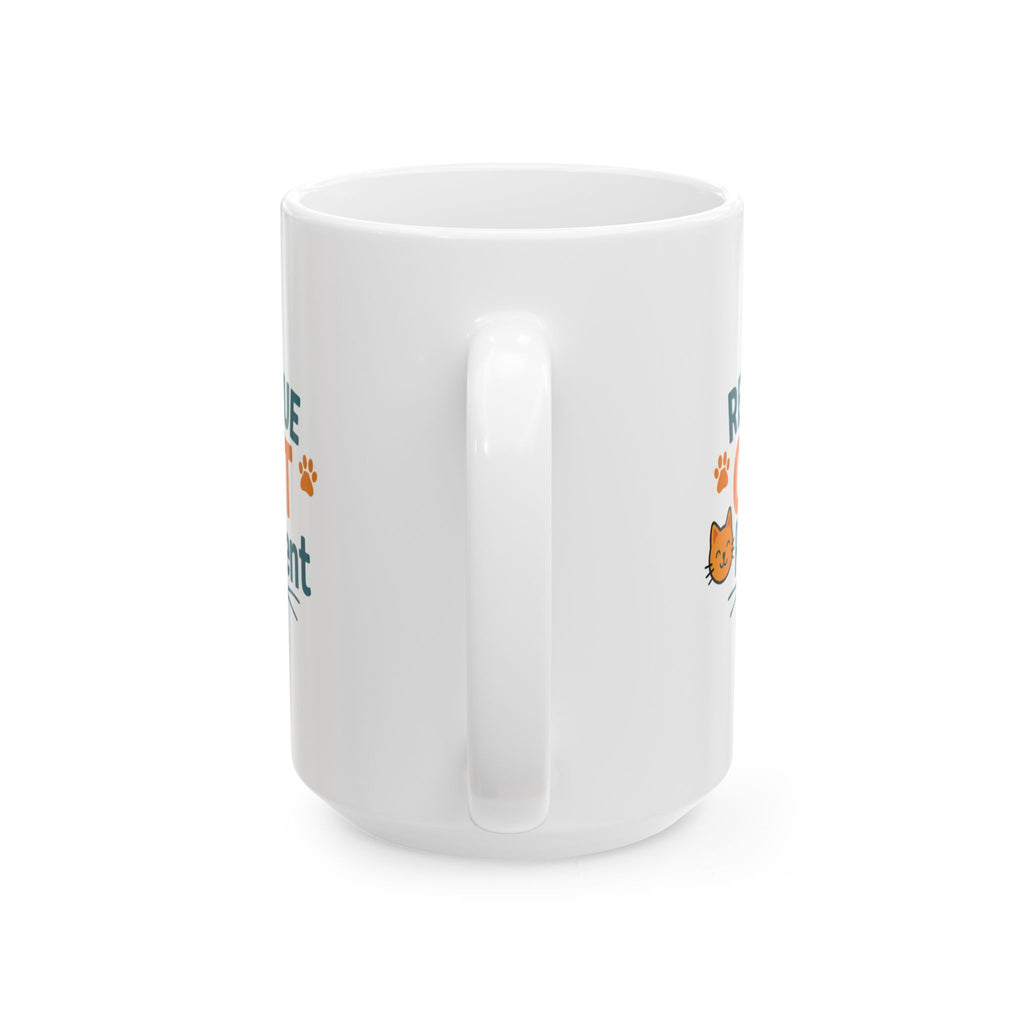 Rescue Cats Have The Best Personalities Coffee Mug | Cat Adoption Gift | Ceramic Mug