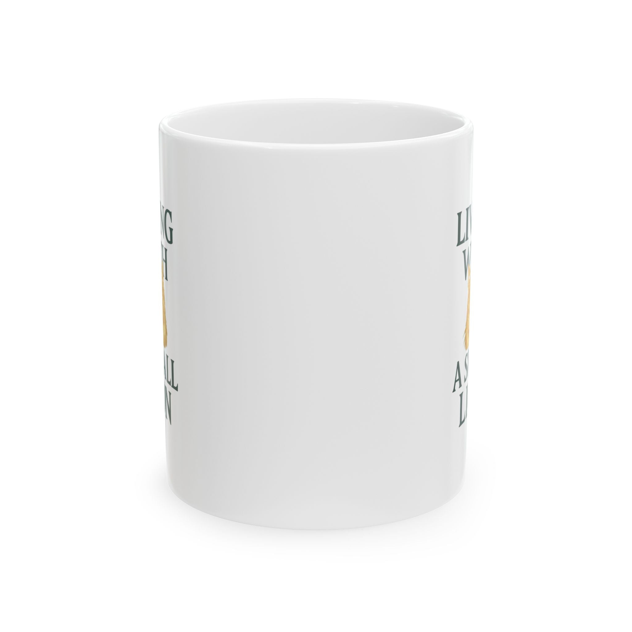 Maine Coon Mom Living With A Small Lion Coffee Mug | Gift for Mom | Ceramic Mug