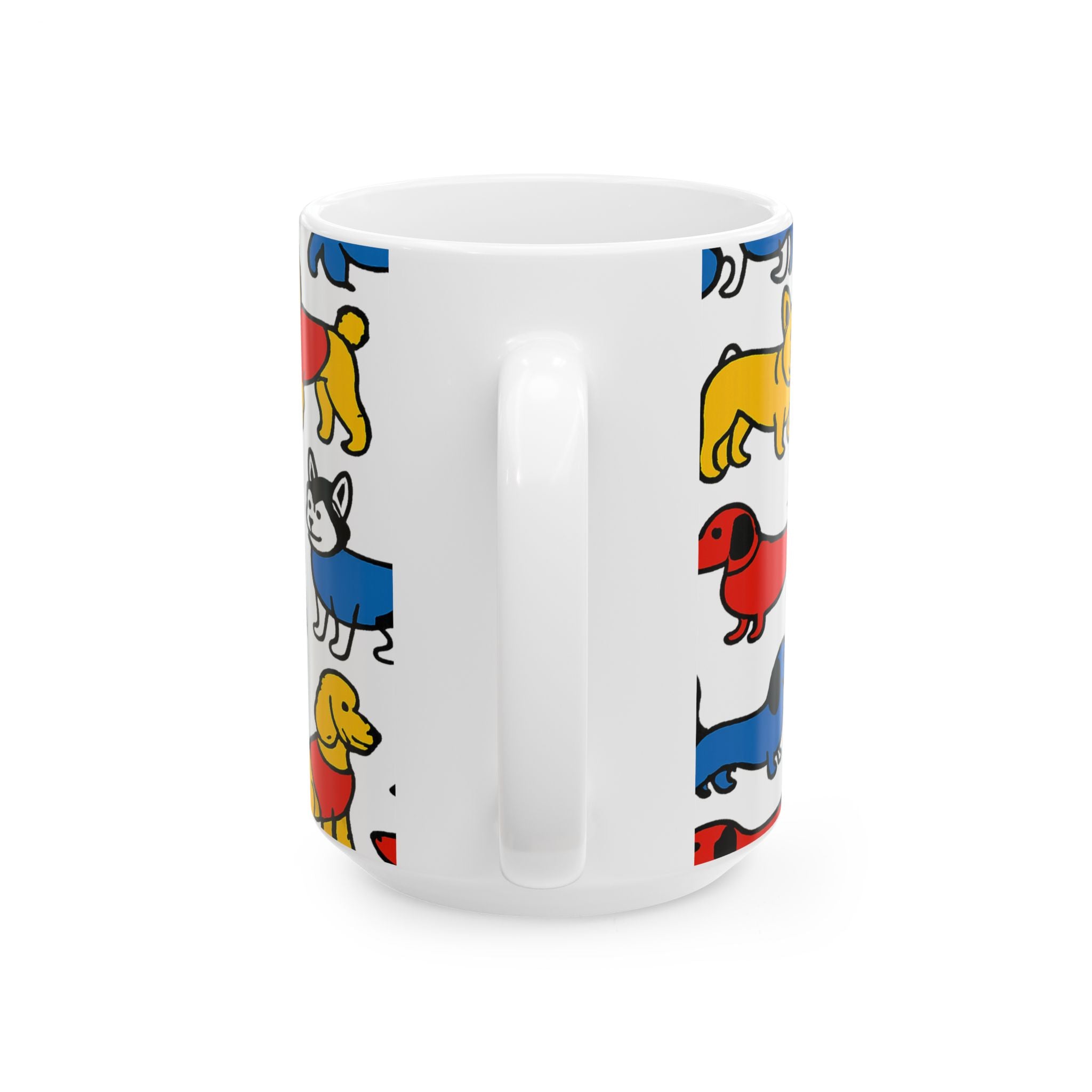 Bold Dogs In Sweaters Full Wrap Coffee Mug | Dogs Gift | Ceramic Mug