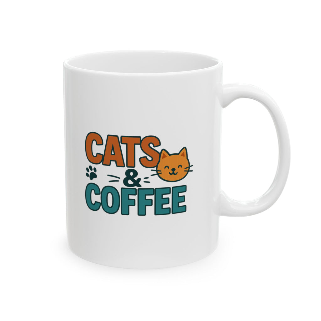 Coffee First Cats Forever Coffee Mug | Cat And Coffee Lover | Ceramic Mug