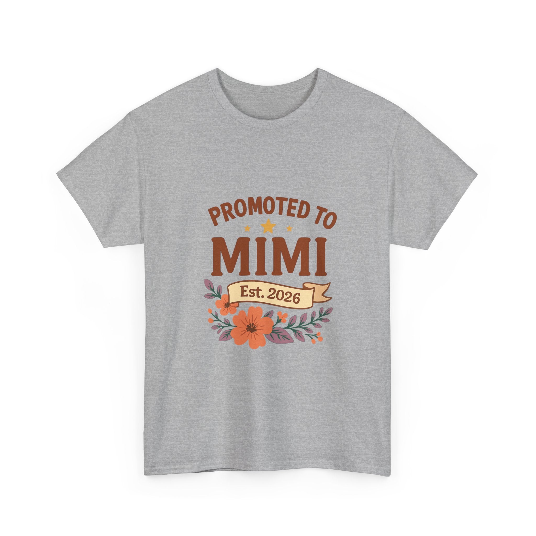 Promoted To Mimi Est 2026 Grandmother T-Shirt | Unique Gift | Graphic Tee