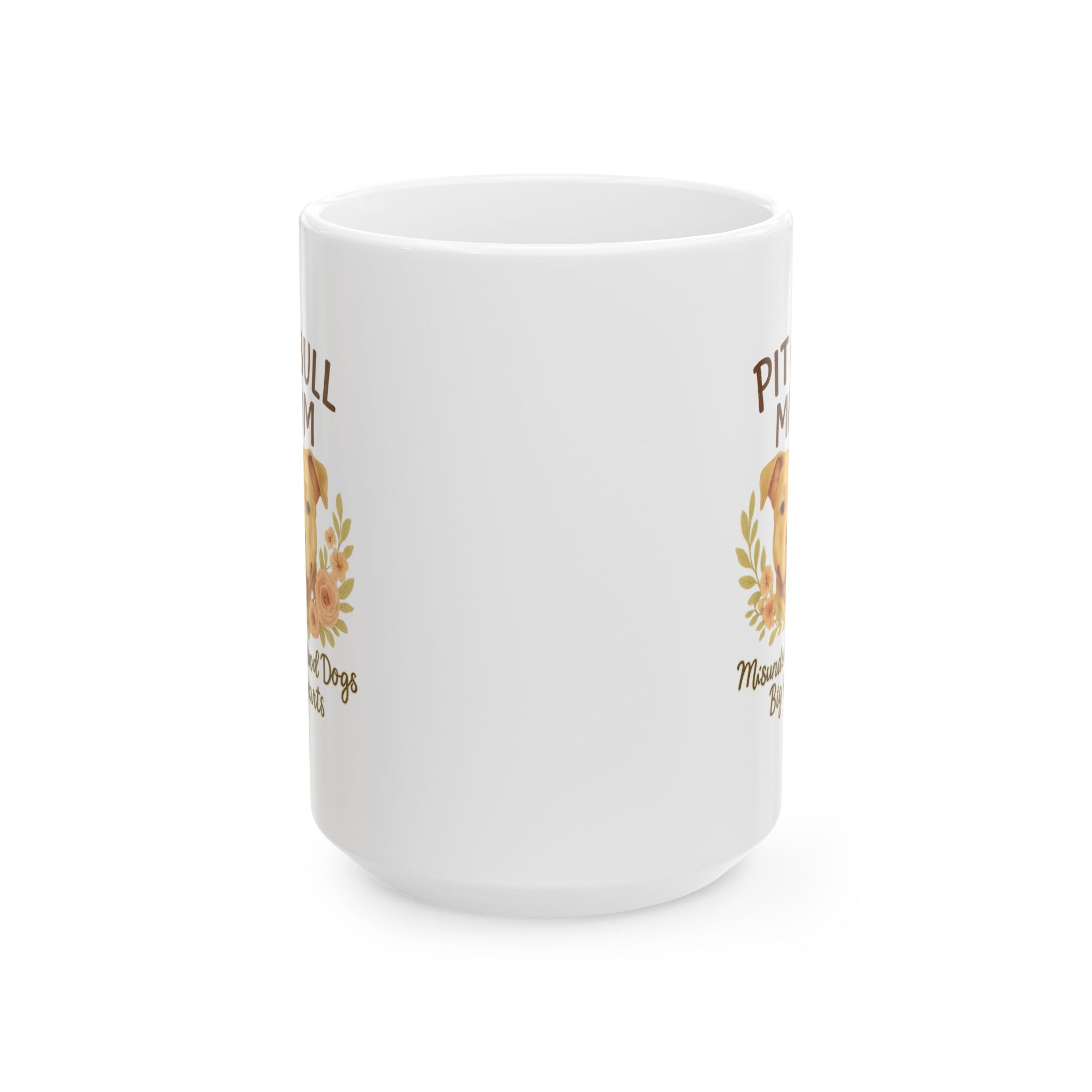 Pit Bull Mom Misunderstood Dogs Big Hearts Ceramic Mug