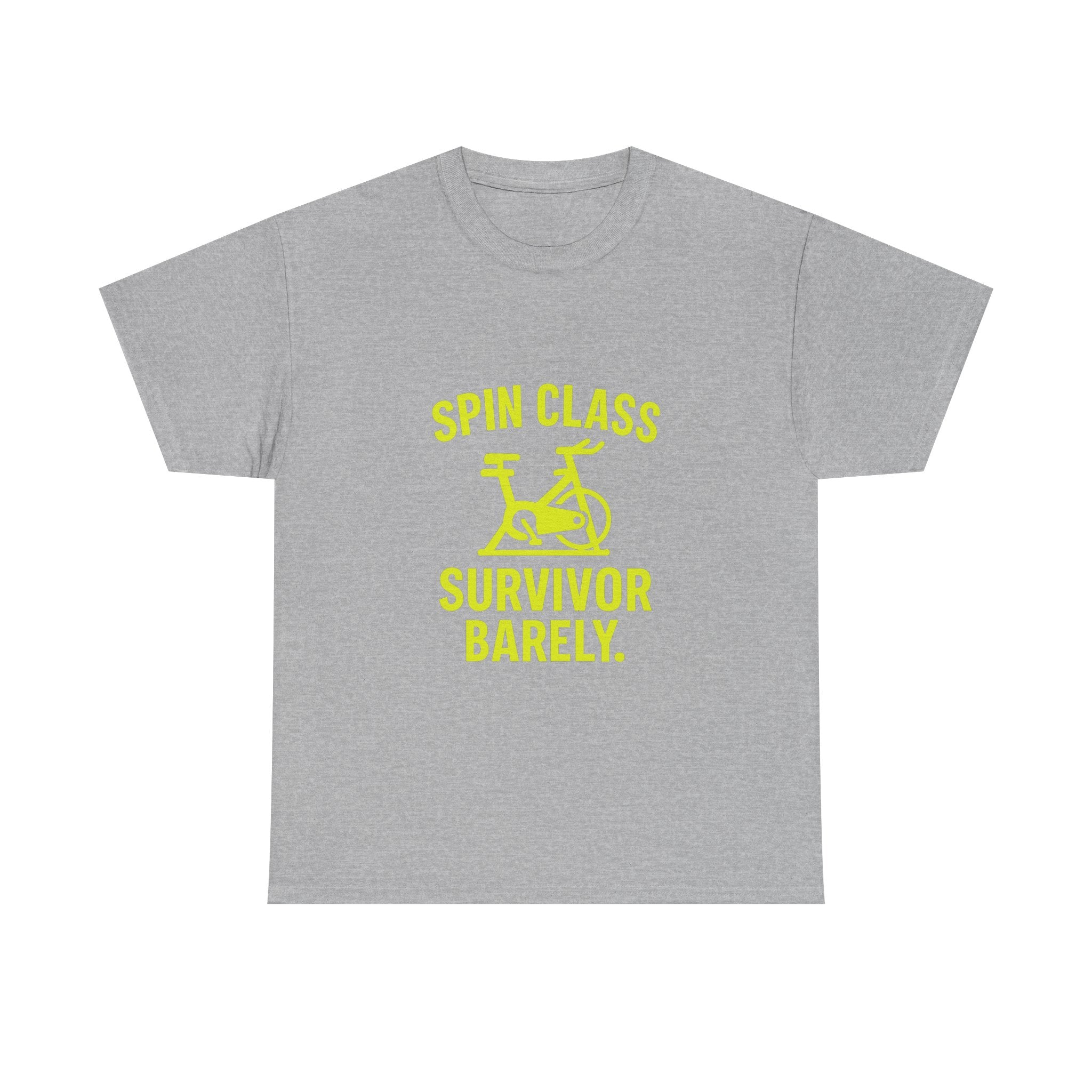 Spin Class Survivor Barely T-Shirt | Unique Gift | Graphic Tee